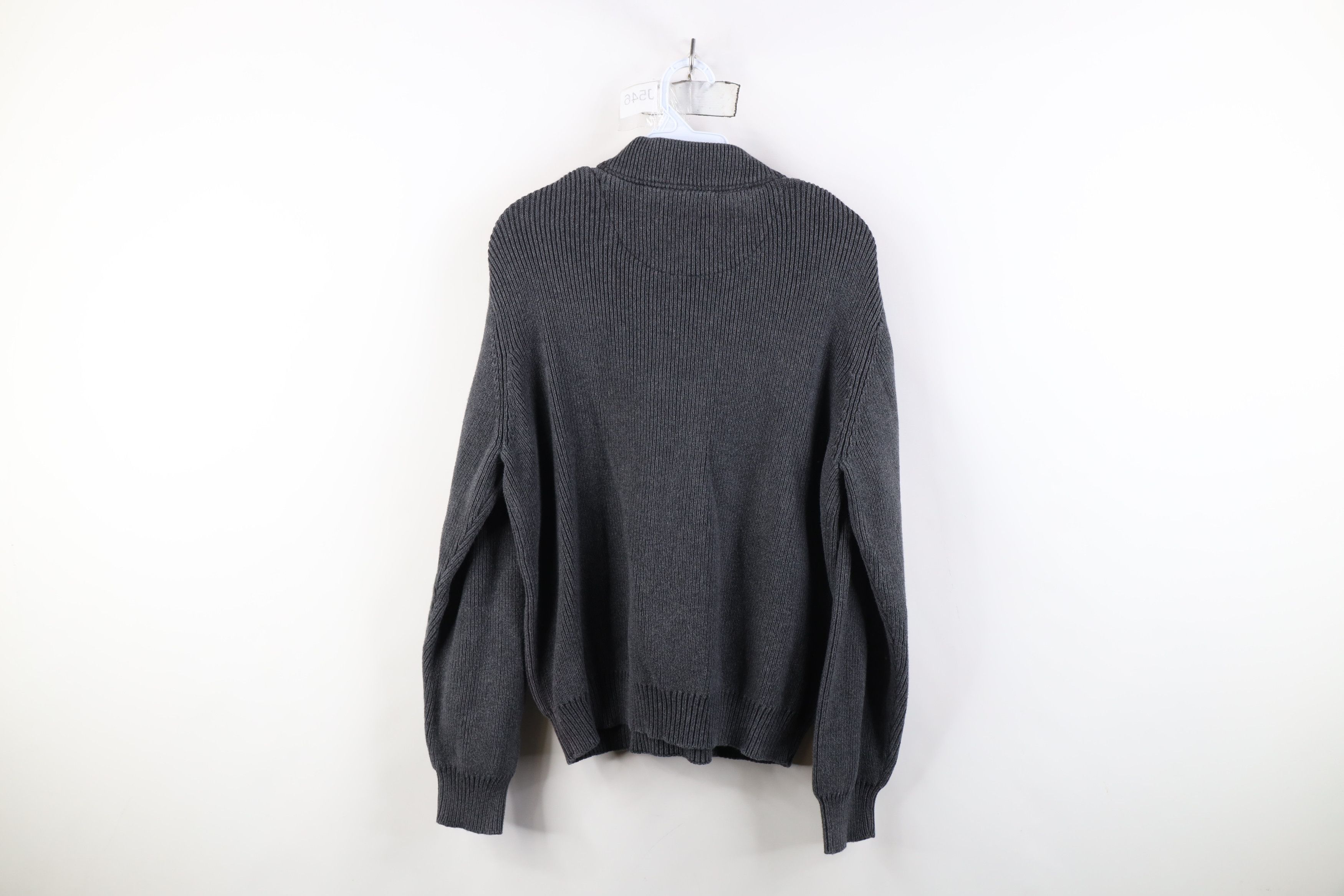 Vintage Vintage 90s Y2K Streetwear Fit Ribbed Knit Henley Sweater Size US M / EU 48-50 / 2 - 8 Thumbnail