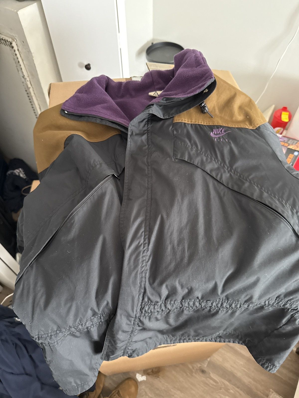 Nike Vintage Nike F.I.T. Fleece-Lined Track Jacket Size US XL / EU 56 / 4 - 1 Preview