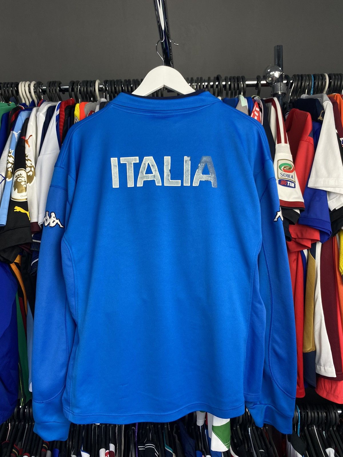 Kappa Vintage KAPPA Italy Track Soccer Blue Jacket 2002 World Cup Size US L / EU 52-54 / 3 - 2 Thumbnail