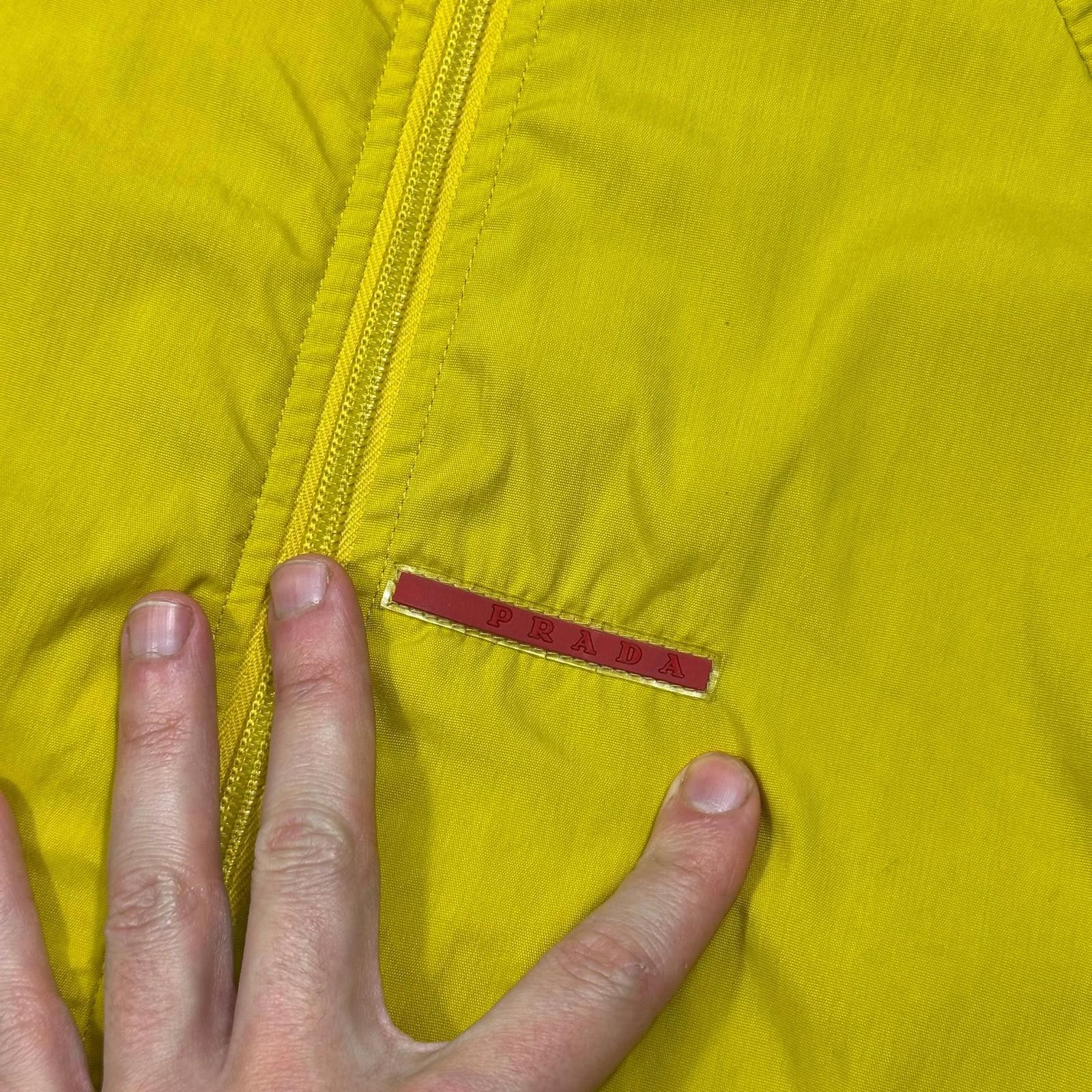 Prada Prada Sport 2011 Acid Yellow Red Tab Nylon Track Jacket - M Size US M / EU 48-50 / 2 - 6 Thumbnail