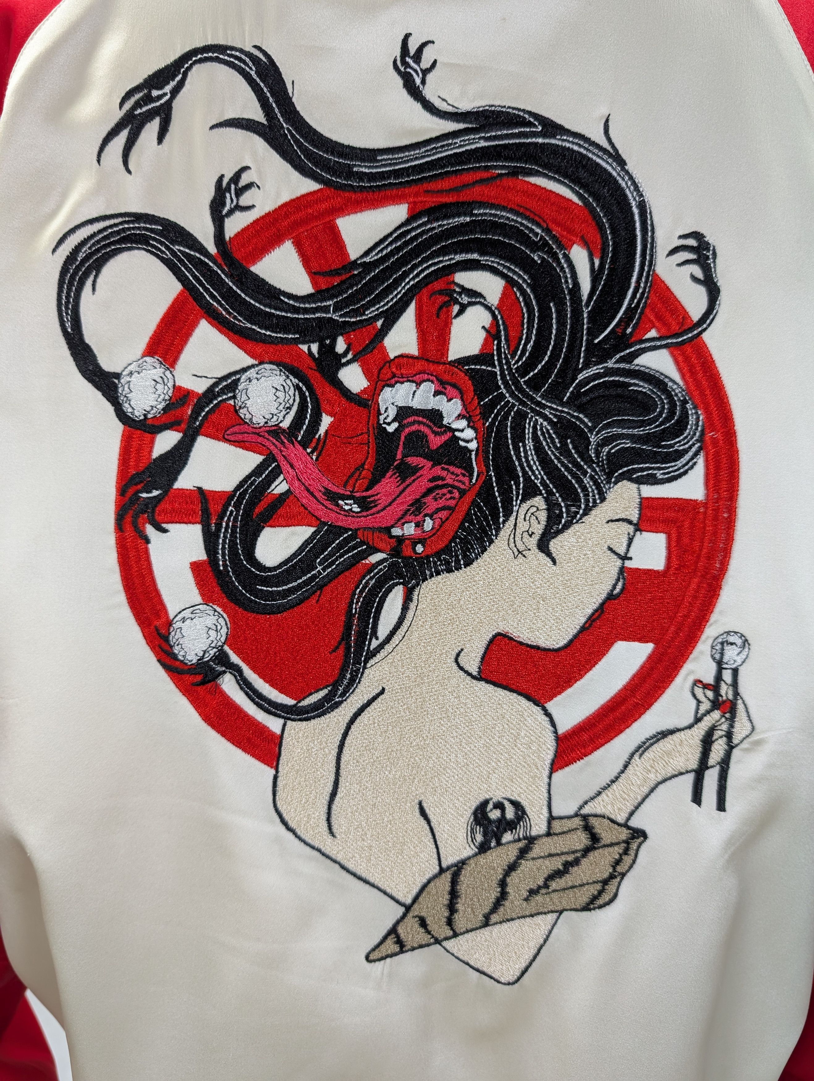 Opening Ceremony Reversible Yokai Silk Bomber Jacket Size L / US 10 / IT 46 - 5 Thumbnail