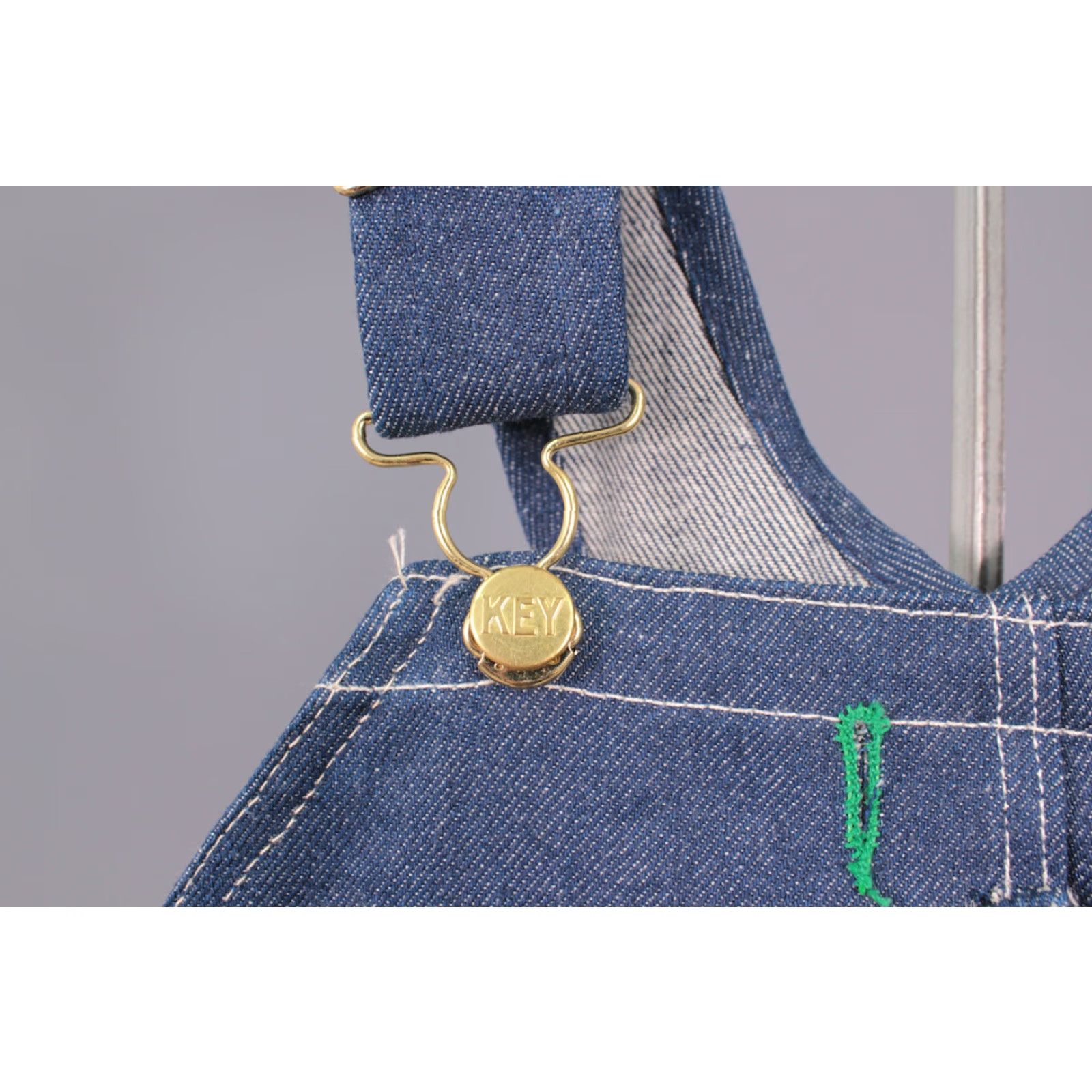 Vintage VINTAGE Key Overalls Denim 70s 80s 38x30 Dark Wash NOS 70s-80s denim Workwear Mens/Unisex Size US 38 / EU 54 - 3 Thumbnail