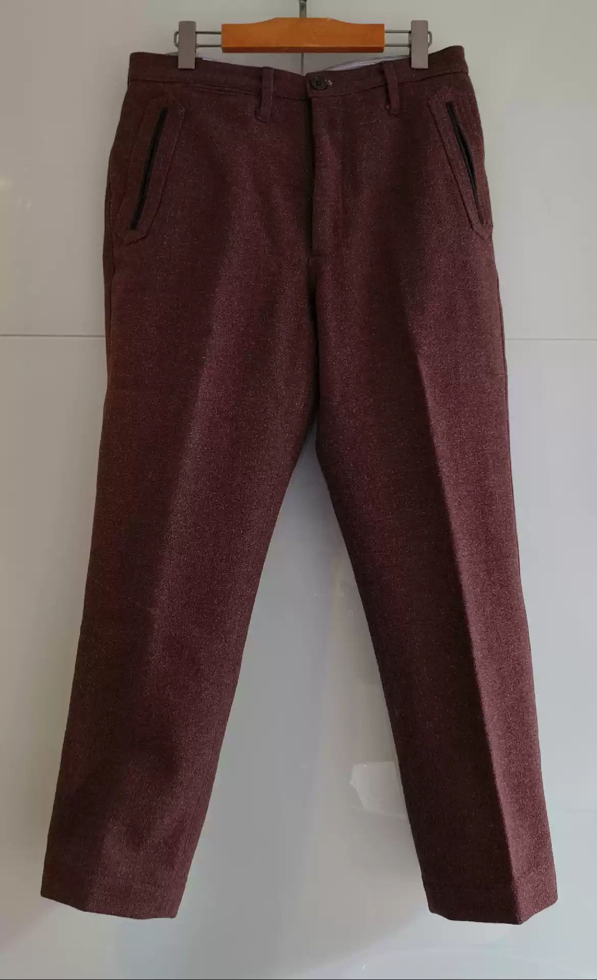 image of Freewheelers Garand Great Lakes Heavy Woolen Trousers in Brown, Men's (Size 32)