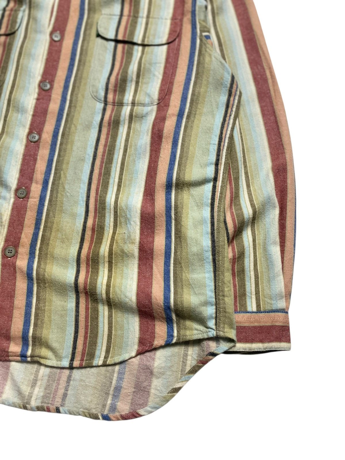 Nigel Cabourn 1990’s Nigel Cabourn - Stripe Long Shirt Size US XL / EU 56 / 4 - 10 Thumbnail