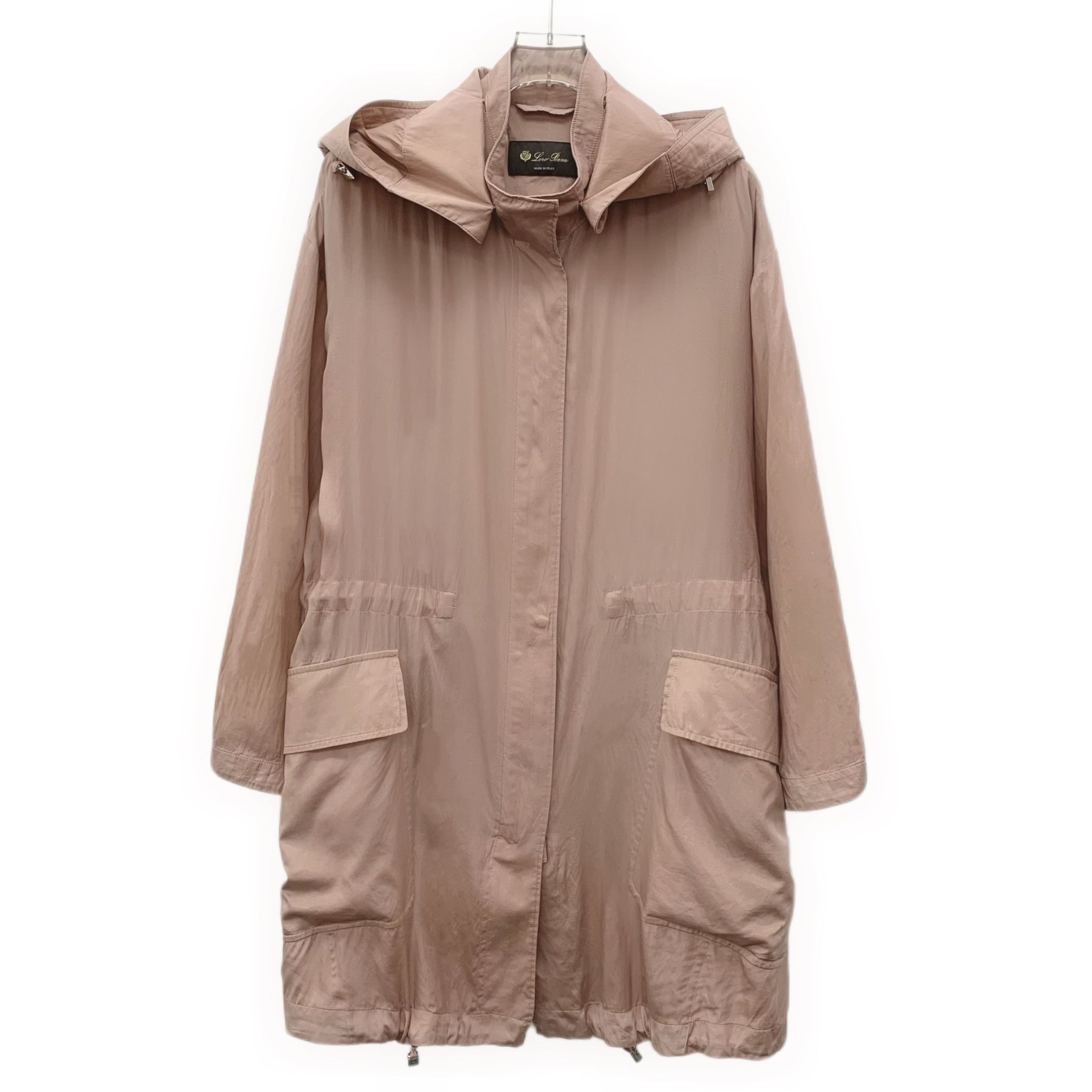 Loro Piana Loro Piana pink silk hooded long-sleeve trench coat Size S / US 4 / IT 40 - 1 Thumbnail