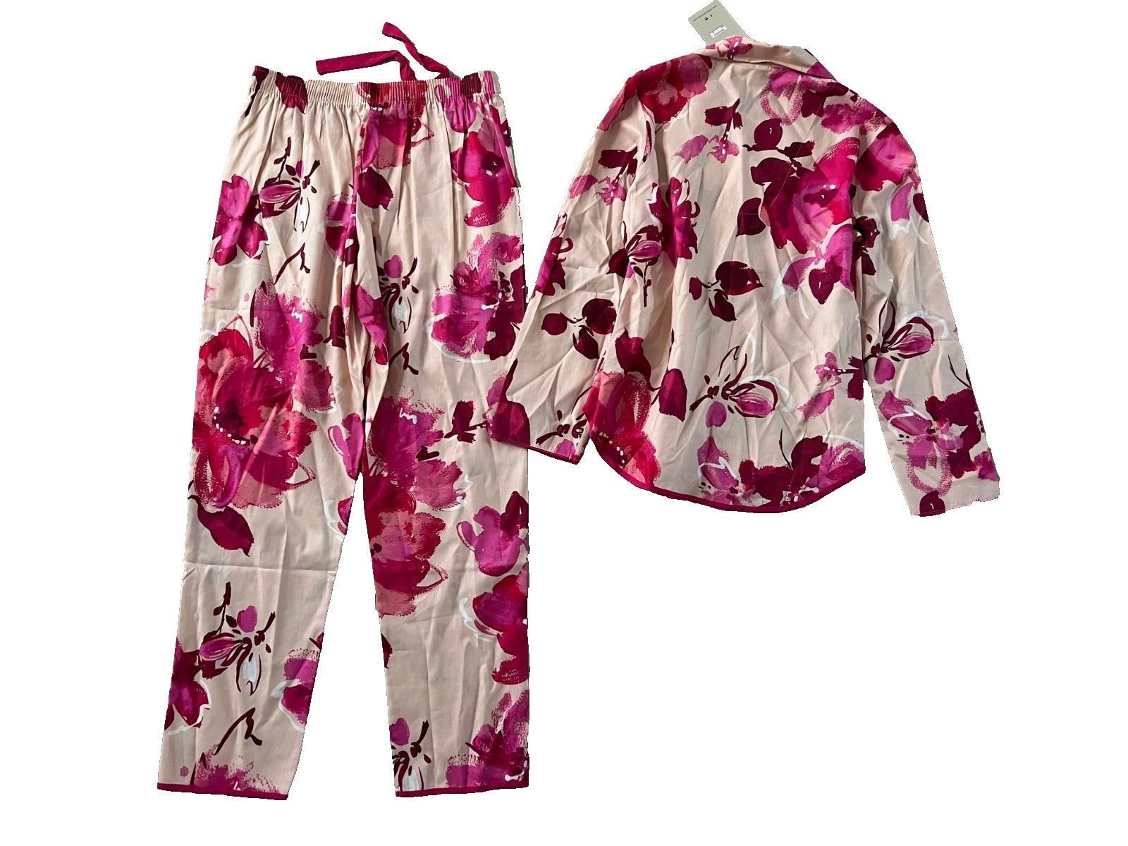Other Cyberjammies Pink Floral Pyjama Set ( 8 ) Size 30" / US 8 / IT 44 - 4 Thumbnail