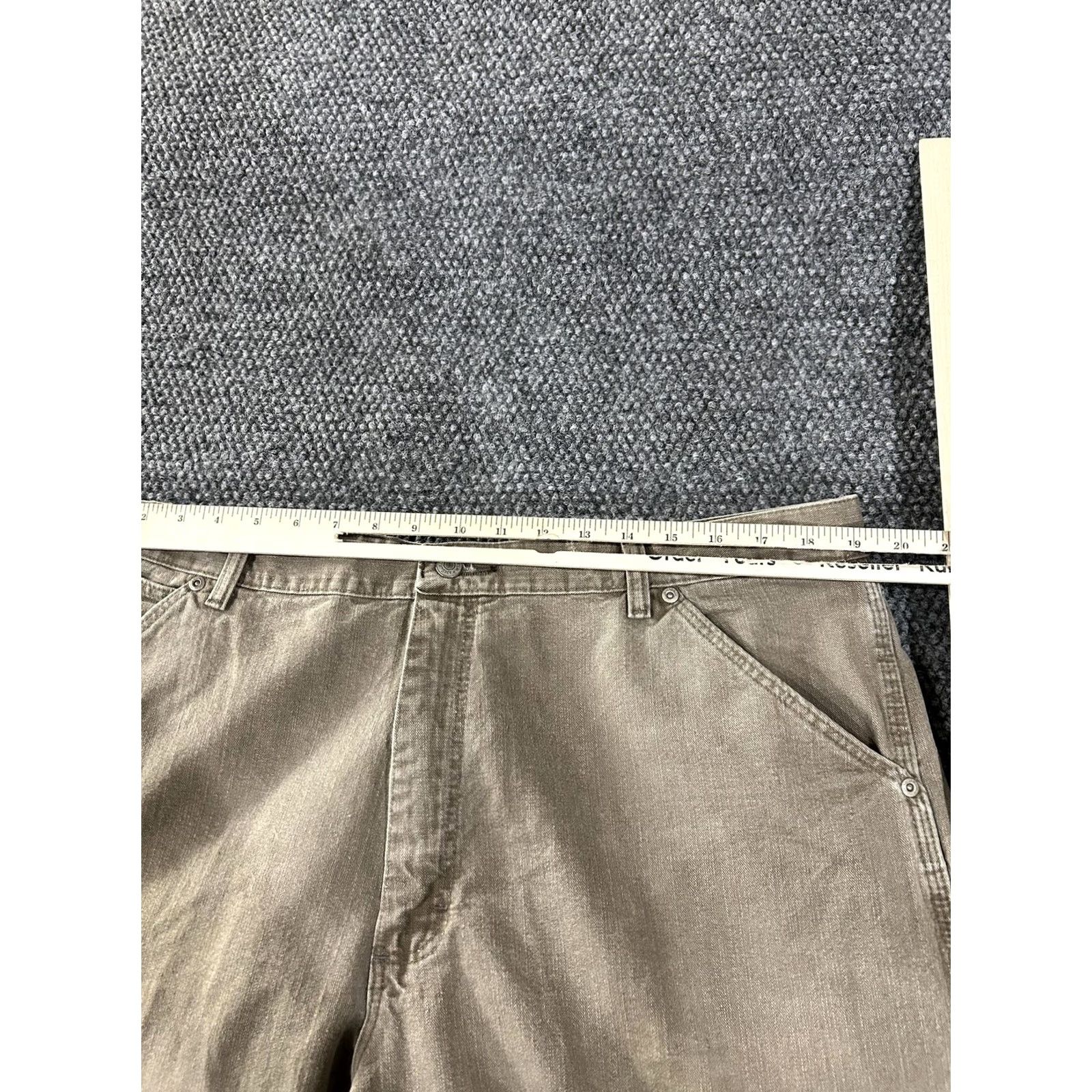 Wrangler Wrangler Carpenter Pants Mens 38x31 Beige Cotton Workwear Pants 100% Cotton Flat Front Straight Leg Size US 36 / EU 52 - 4 Thumbnail