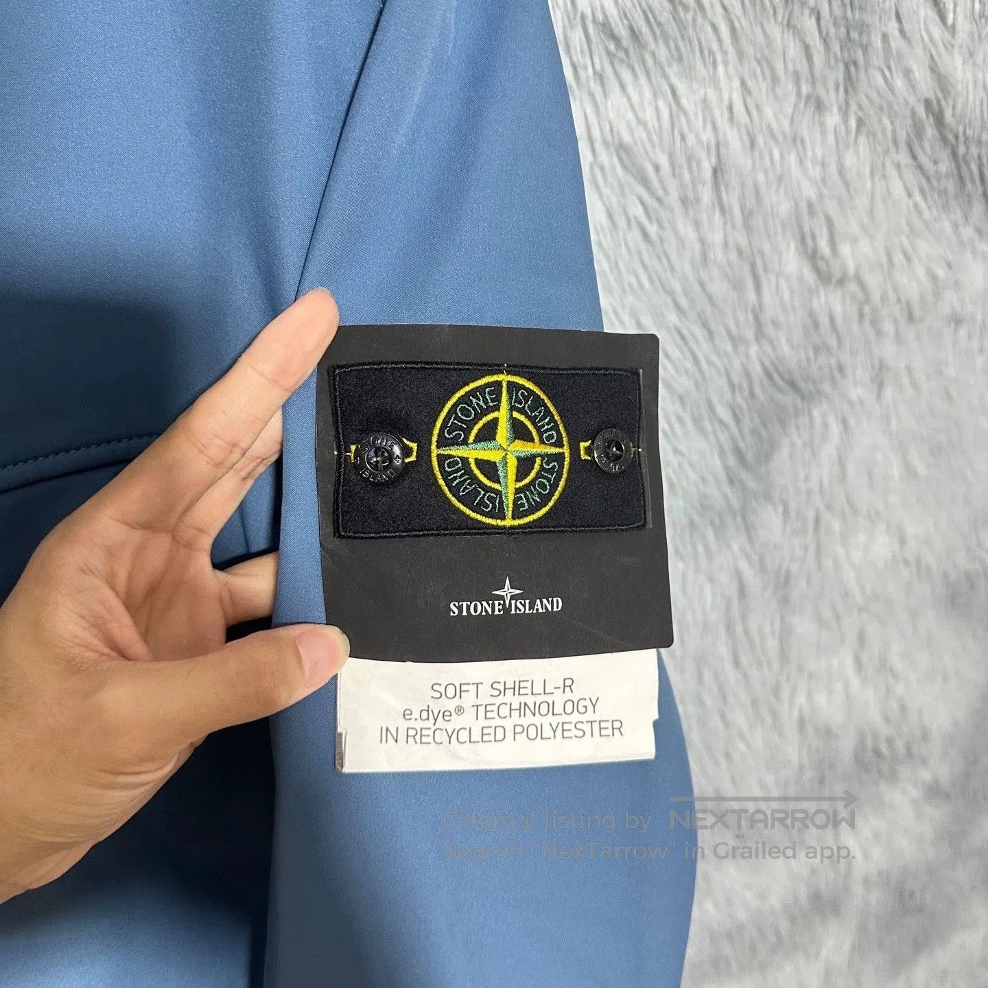 Stone Island stone island hooded soft shell jacket blue. Size US L / EU 52-54 / 3 - 3 Thumbnail