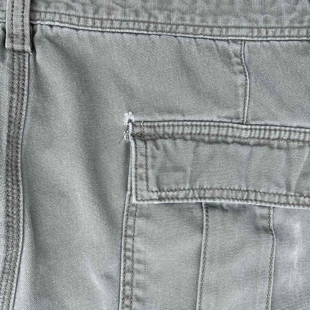 Dockers Y2K Pale Olive Green Canvas Utility Work Pants Size US 36 / EU 52 - 6 Thumbnail