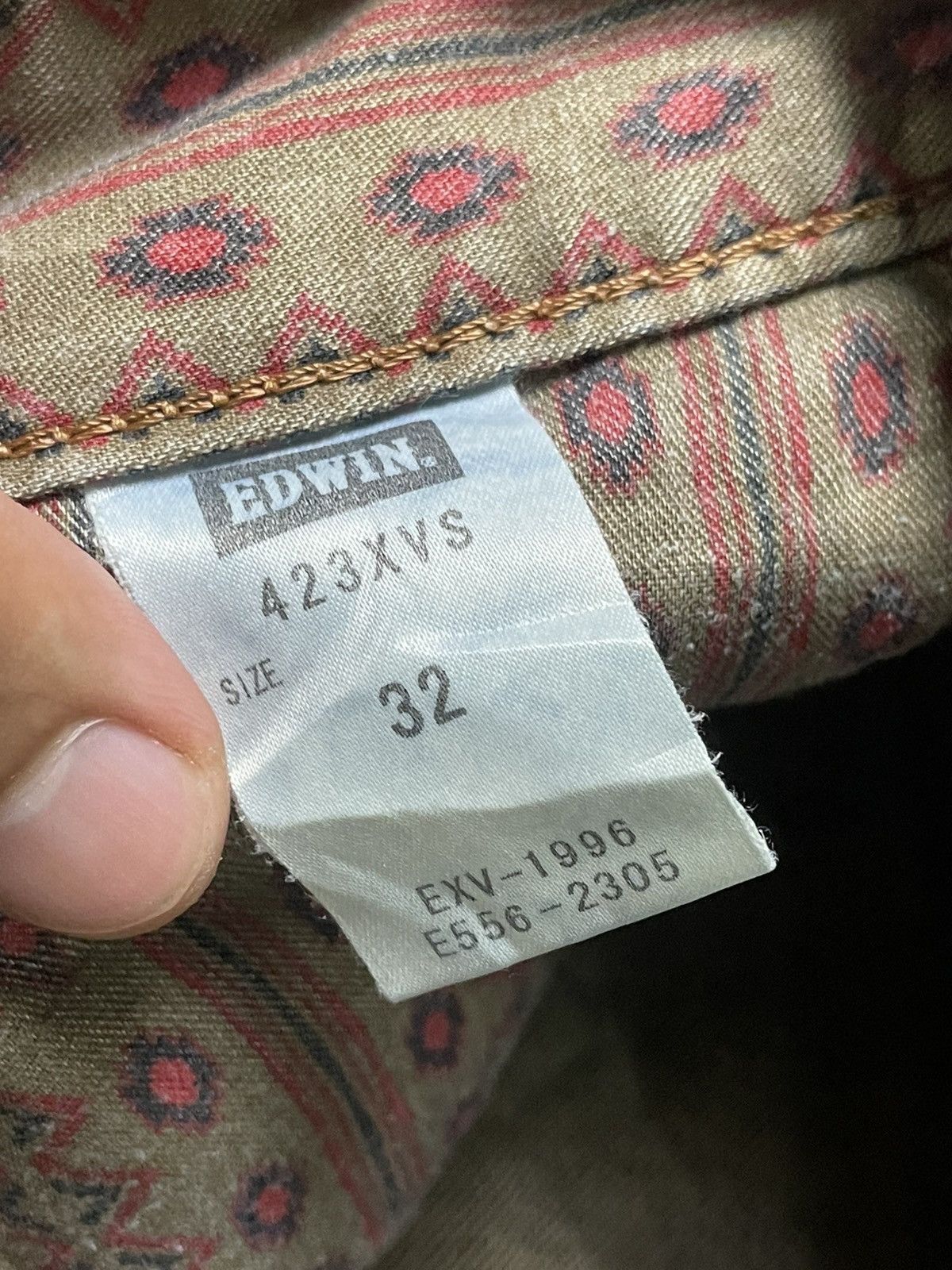 Edwin × Vintage Vintage EDWIN Distressed Denim Ripped Jeans (103) Size US 32 / EU 48 - 6 Thumbnail