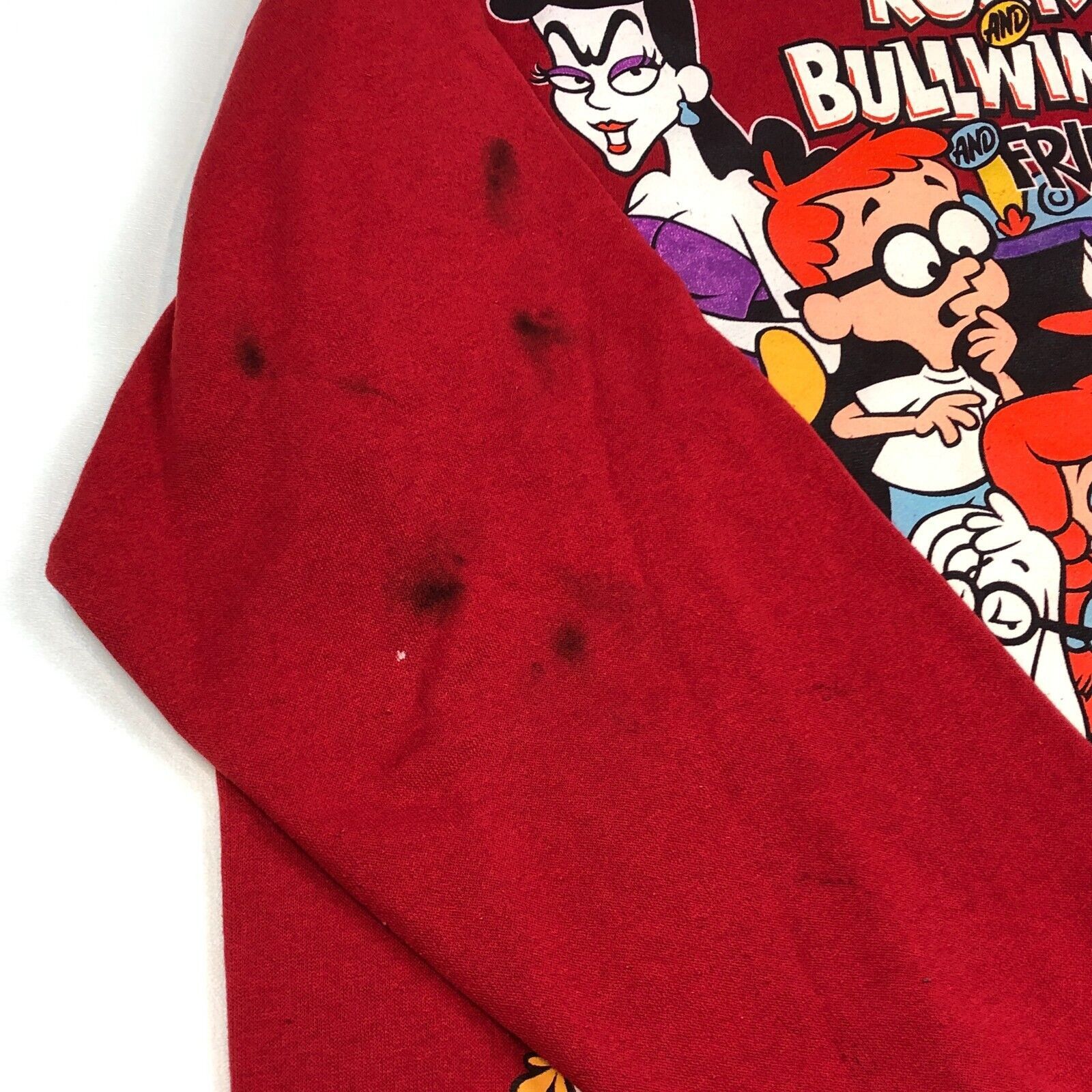 Vintage vintage 1993 rocky and bullwinkle tv promo crewneck sweater Size US L / EU 52-54 / 3 - 5 Thumbnail