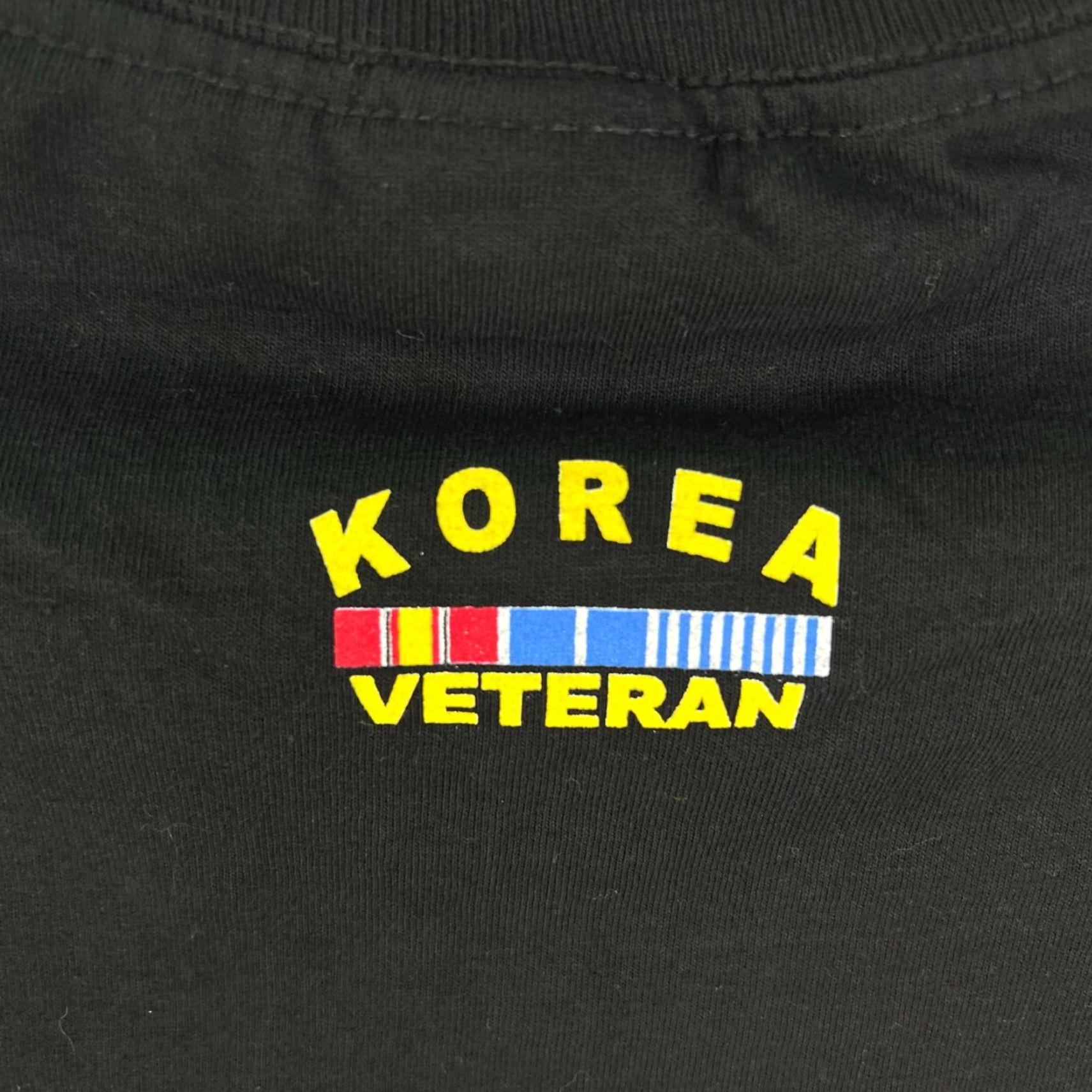 AAA Korea Veteran Shirt Mens Size L Black 2 Sided Graphic Tee Size US L / EU 52-54 / 3 - 4 Thumbnail