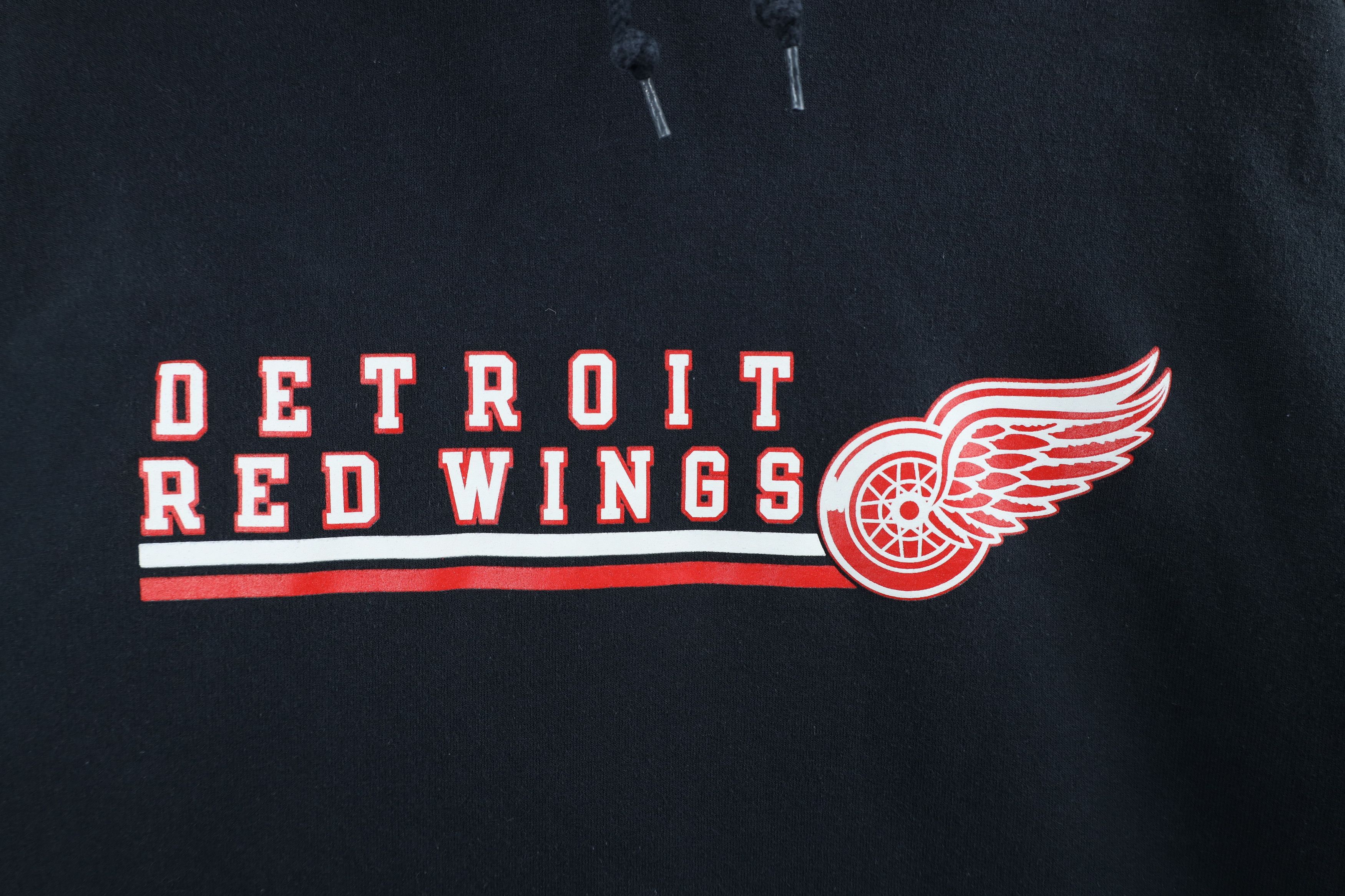 Vintage Vintage NHL Detroit Red Wings Hockey Hoodie Sweatshirt Black Size US XL / EU 56 / 4 - 4 Thumbnail