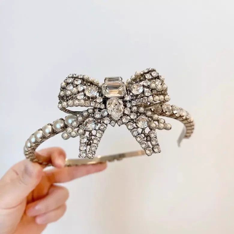 Miu Miu MIU MIU Crystal Pearl Headband Used Size ONE SIZE - 1 Thumbnail