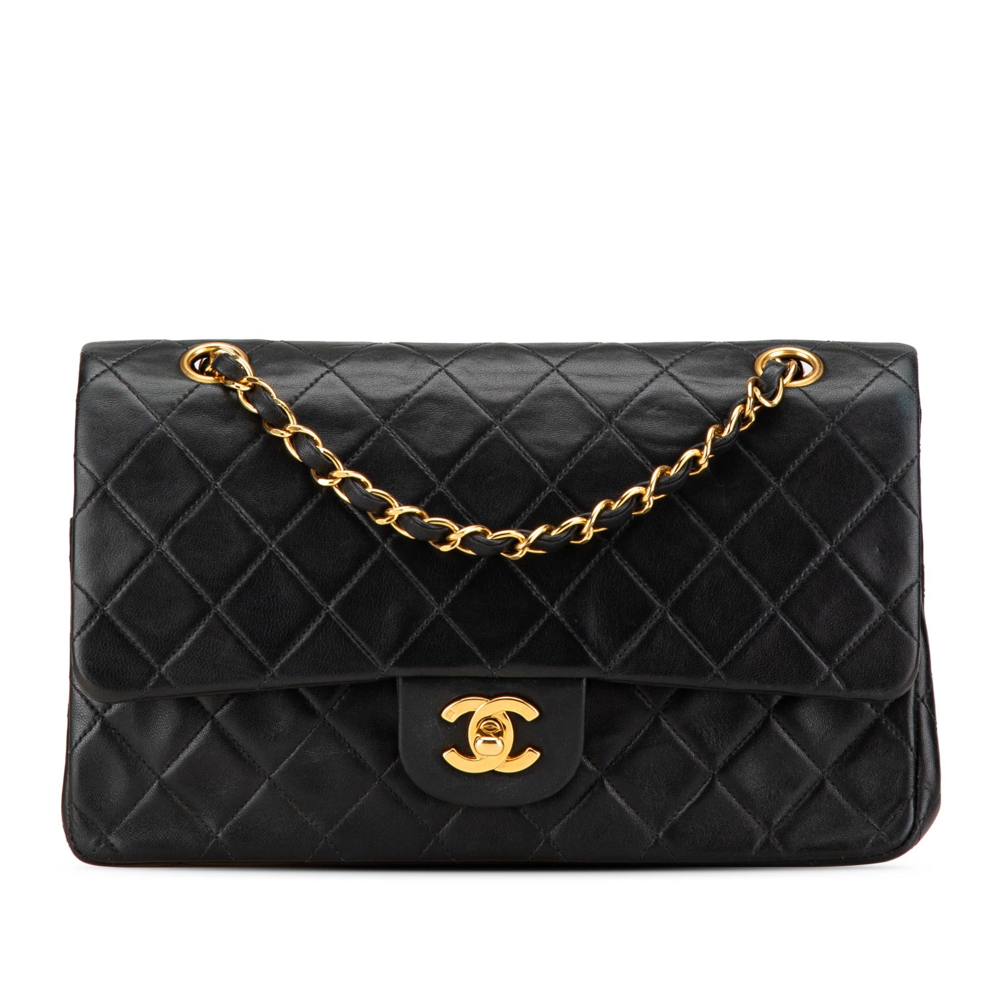 Chanel Chanel Medium Classic Lambskin Double Flap Black Size ONE SIZE - 1 Thumbnail