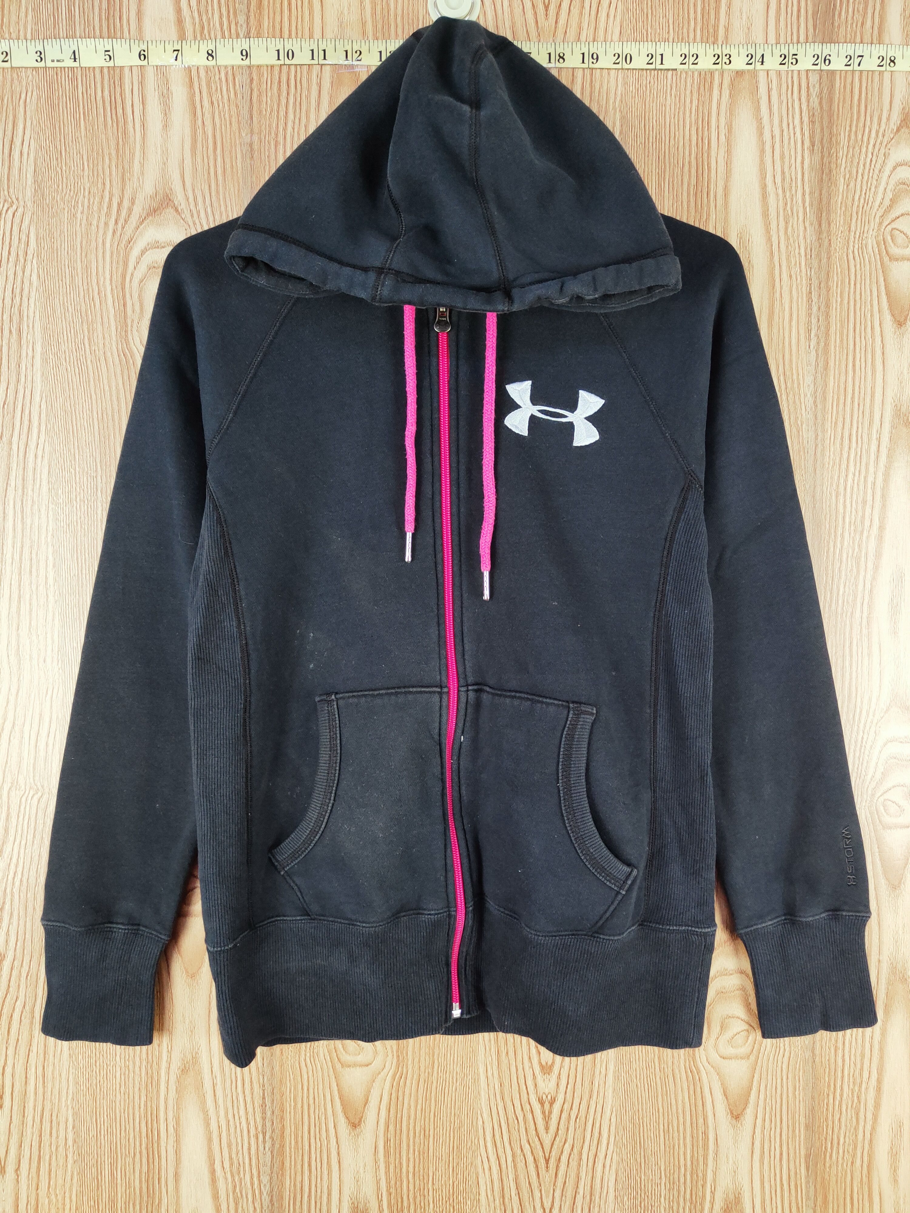 Under Armour × Vintage Vintage Stuff - Under Armour Navy Hoodie Sweaters Size S / US 4 / IT 40 - 1 Thumbnail