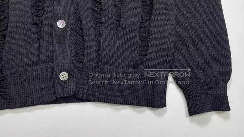 Comme des Garcons Comme des Garcons Distressed Wool Cardigan Size US S / EU 44-46 / 1 - 5 Thumbnail