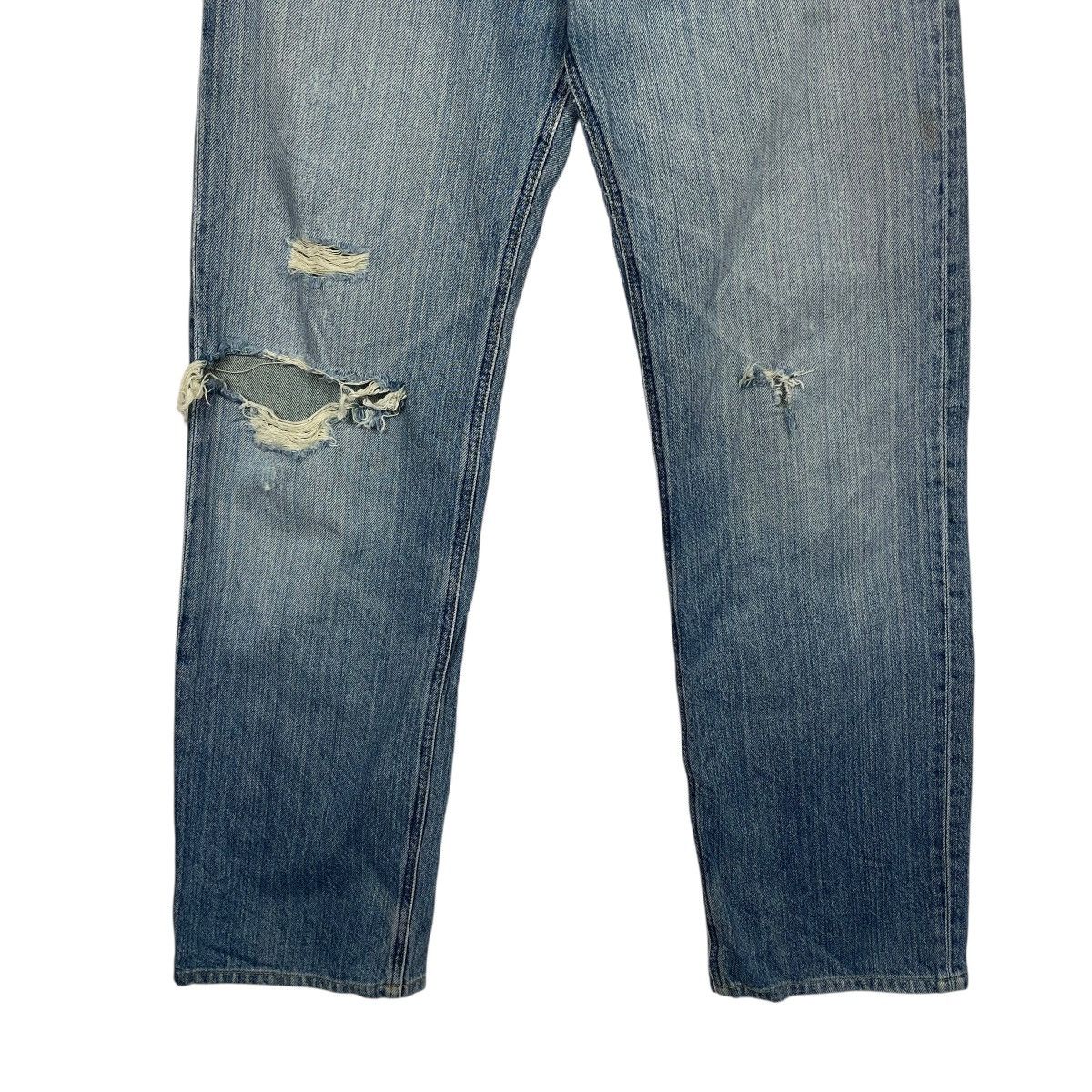 Japanese Brand Vintage 90s Lee Rider Zipper fly Ripped Denim W31 Size US 31 - 5 Thumbnail