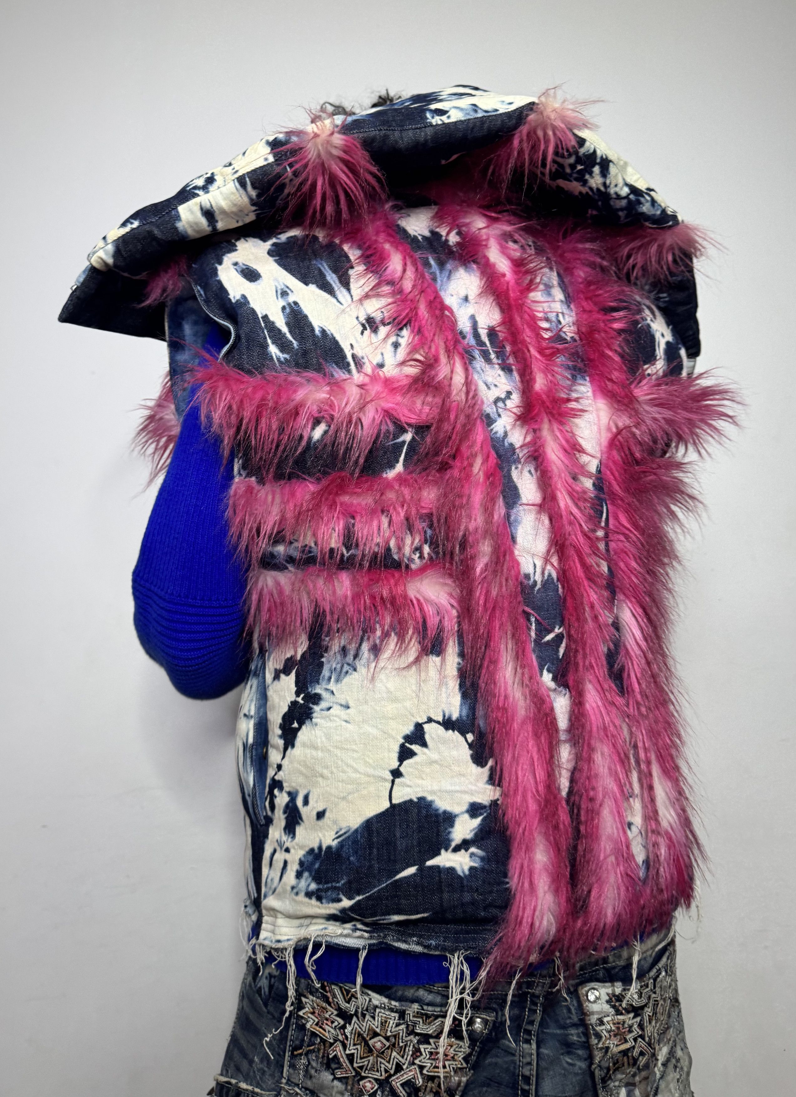 Other BNGLD | Furry Denim Puffer Vest [AW22] Size US L / EU 52-54 / 3 - 4 Thumbnail
