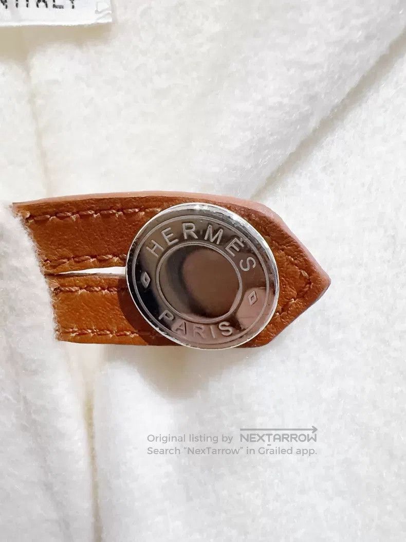 Hermes Hermes White overcoat Size XS / US 0-2 / IT 36-38 - 2 Thumbnail