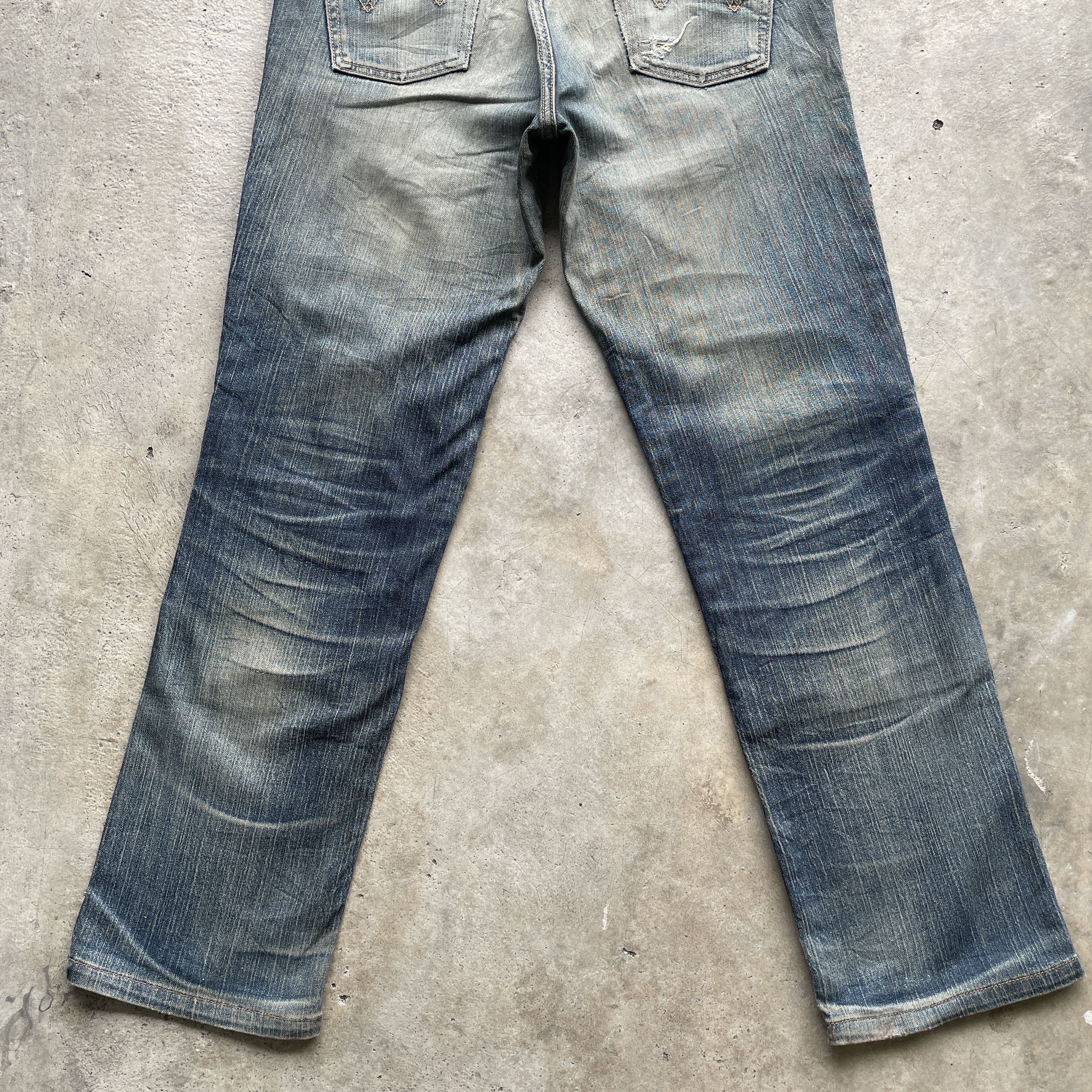 Edwin × Jean Vintage Edwin x Motor Head Rusty Jeans Sick Denim Pants Size US 31 - 13 Thumbnail