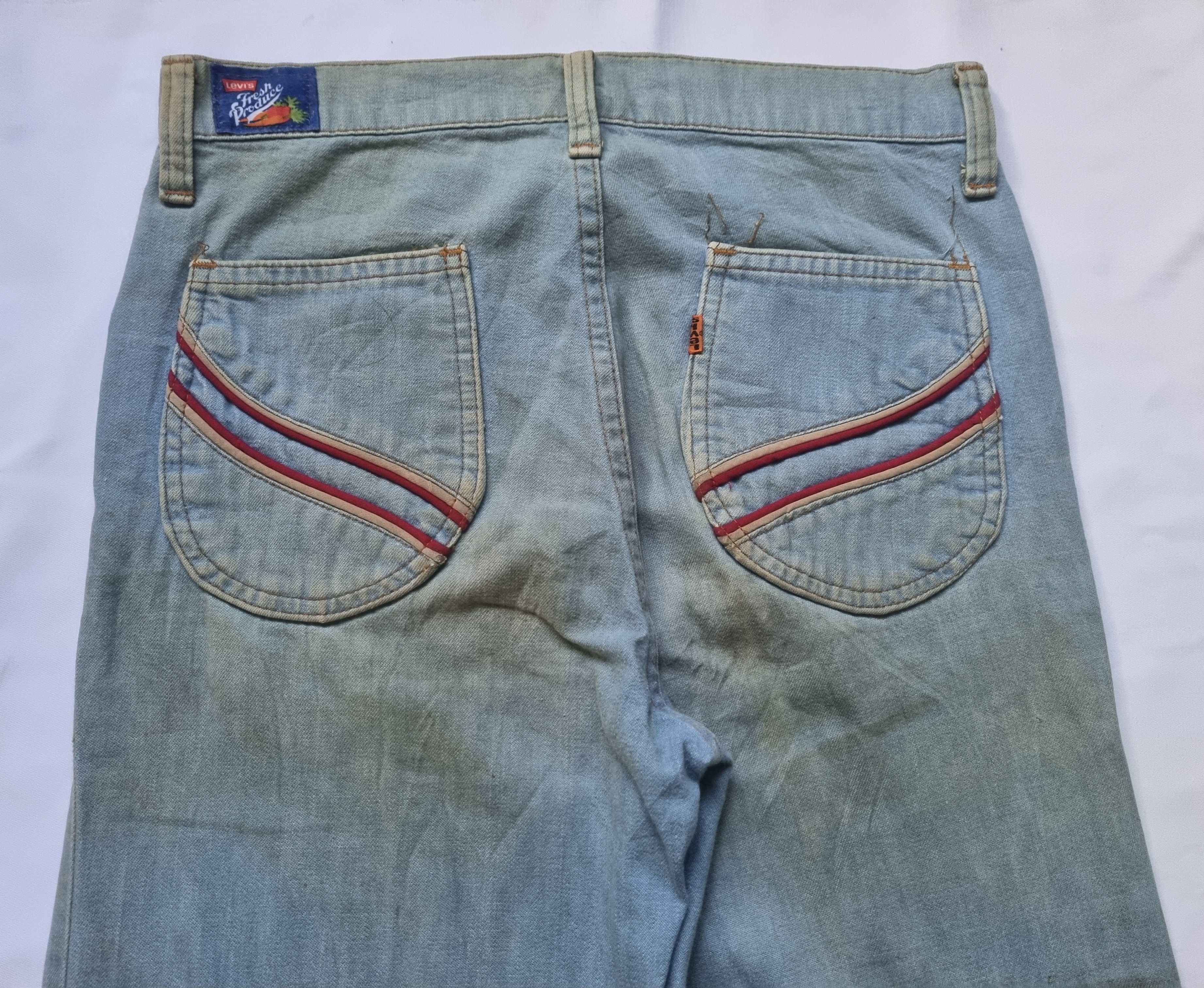 Levi's × Vintage Vintage 70s Levi's Fresh Produce Jeans Size US 28 / EU 44 - 12 Thumbnail