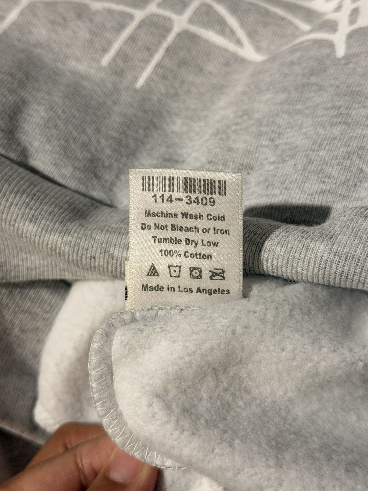 Sp5der OG WEB HEATHER GREY HOODIE Size US M / EU 48-50 / 2 - 8 Thumbnail