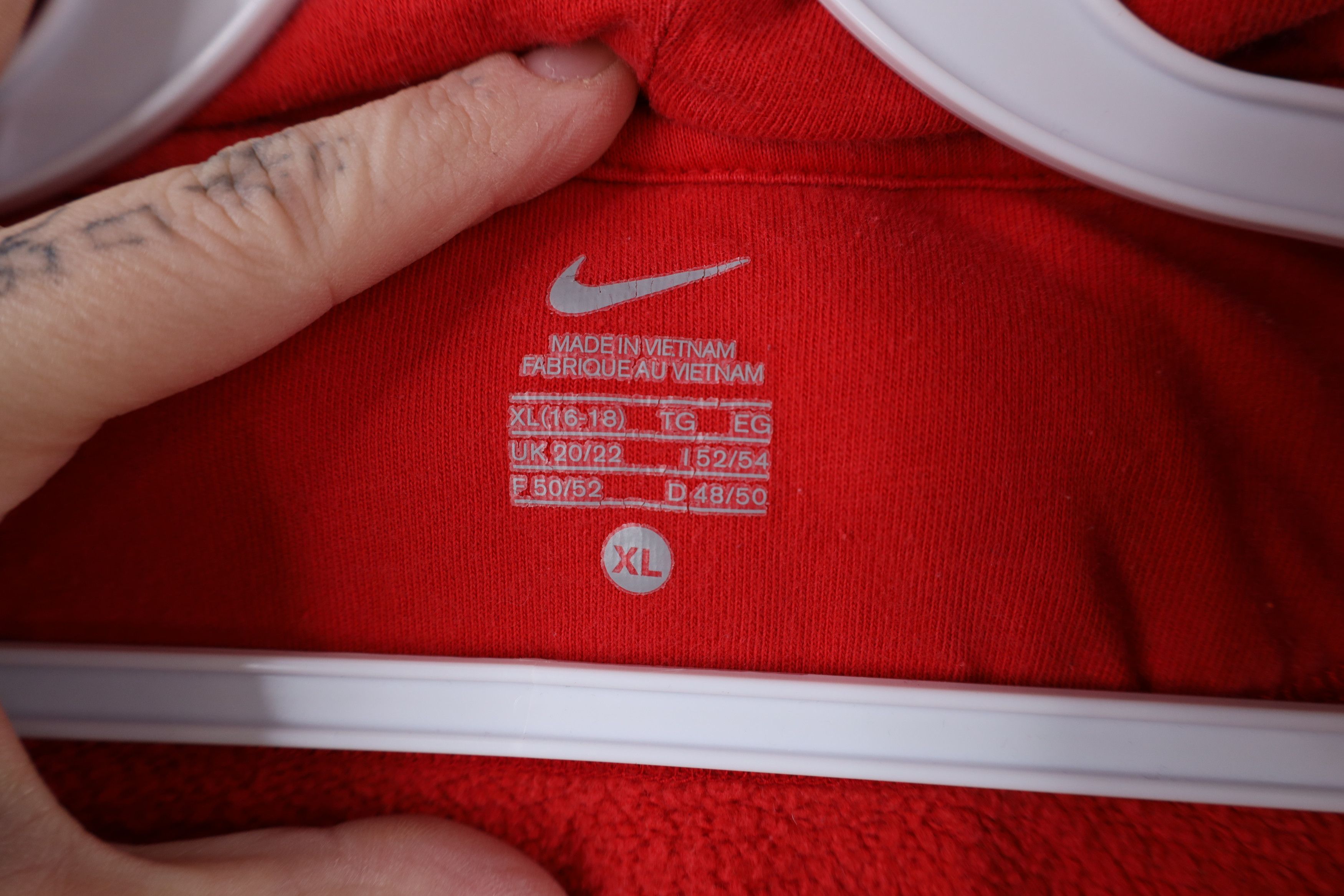 Nike × Vintage Vintage Nike Mini Swoosh Ohio State University Zip Hoodie Size XL / US 12-14 / IT 48-50 - 10 Thumbnail