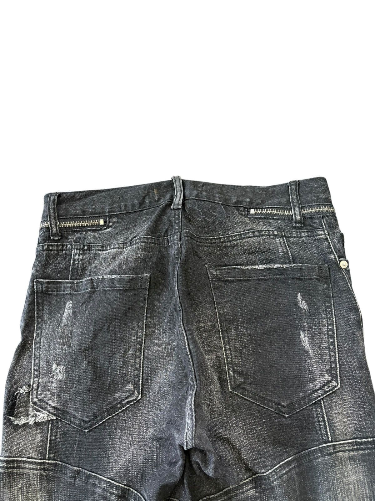 Philipp Plein RARE Philipp Plein Illegal Fight Club Punk Distressed Jeans Size US 32 / EU 48 - 4 Thumbnail
