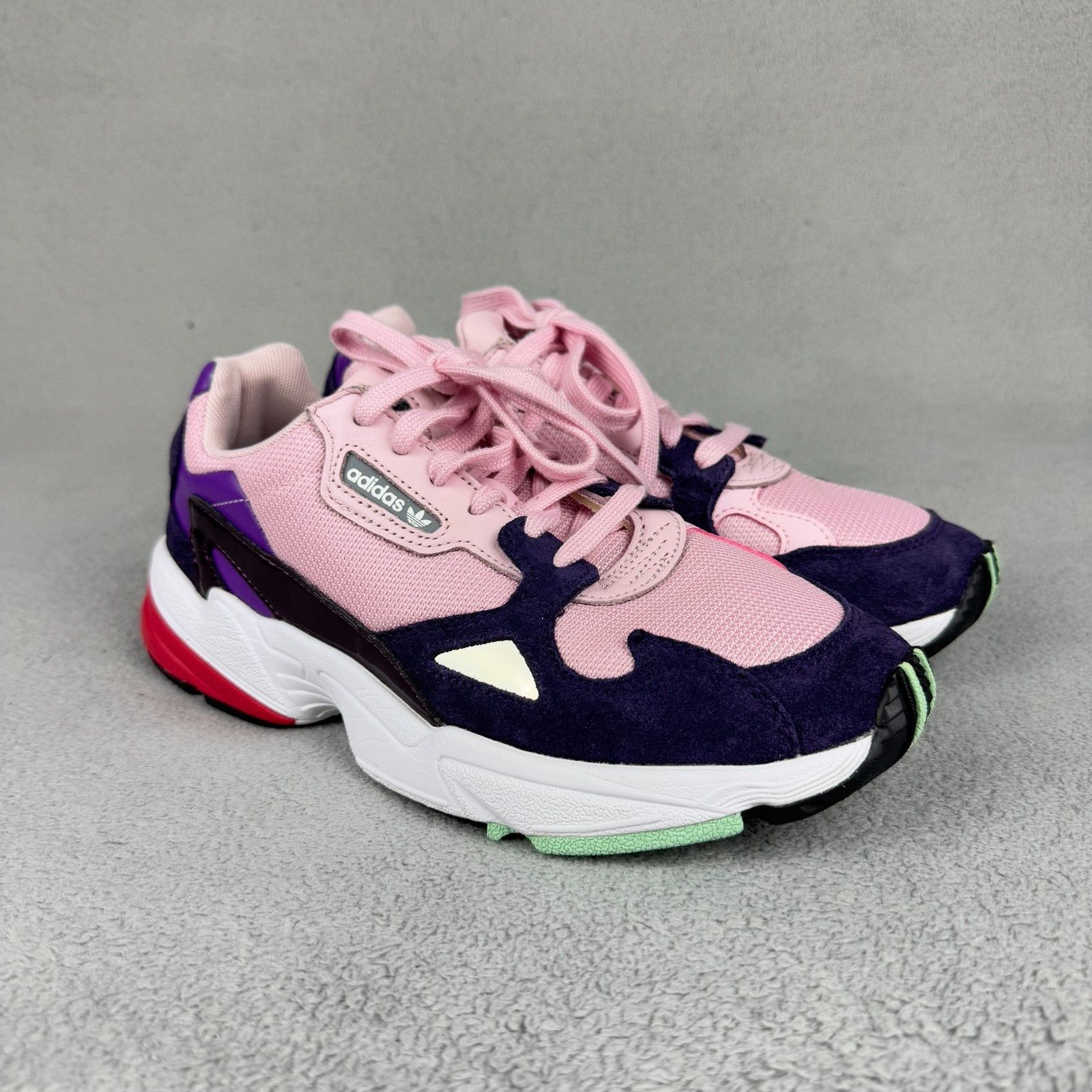 Adidas Adidas Falcon Pink Purple Navy Chunky Dad Sneaker Size US 8 / IT 38 - 3 Thumbnail