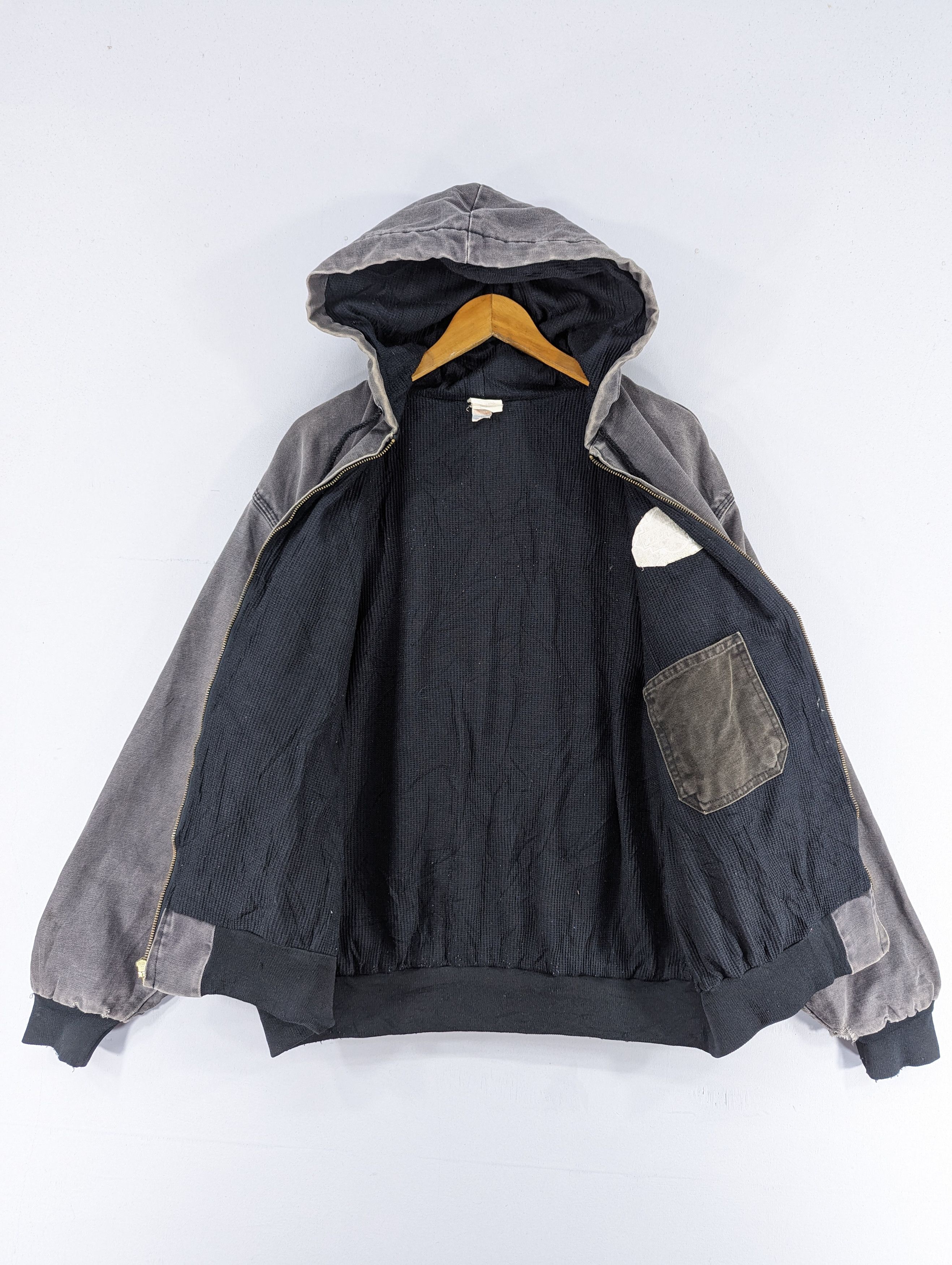 Vintage Vintage Union Line Duck Canvas Distressed Jacket Hooded Size US XL / EU 56 / 4 - 10 Thumbnail