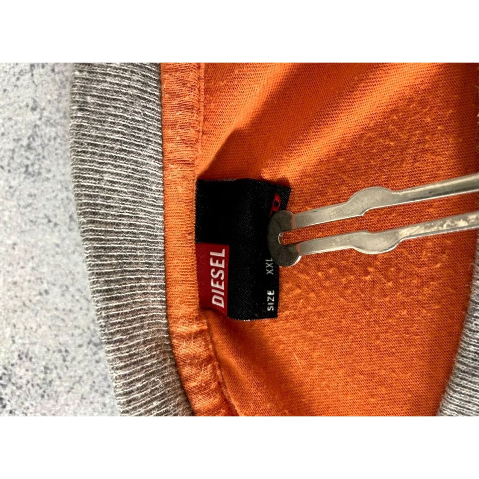 Diesel Diesel T-Shirt Size 2XL Orange Mens Russet Cotton Long Sleeve Pieced Pullover Size US XXL / EU 58 / 5 - 3 Thumbnail