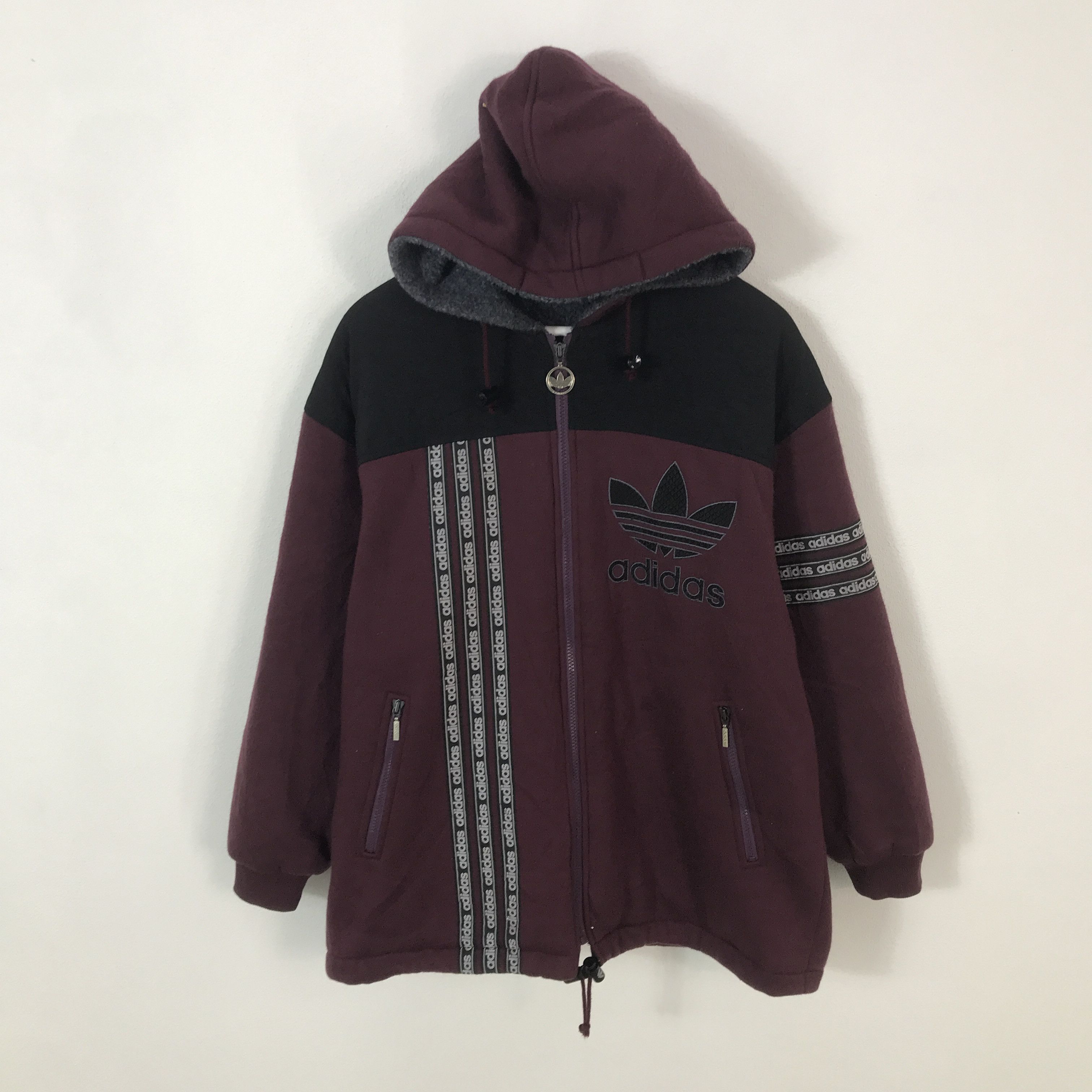Adidas Vintage Adidas Japan Hoodie zipper sweatshirt K66B2 Size US M / EU 48-50 / 2 - 1 Thumbnail
