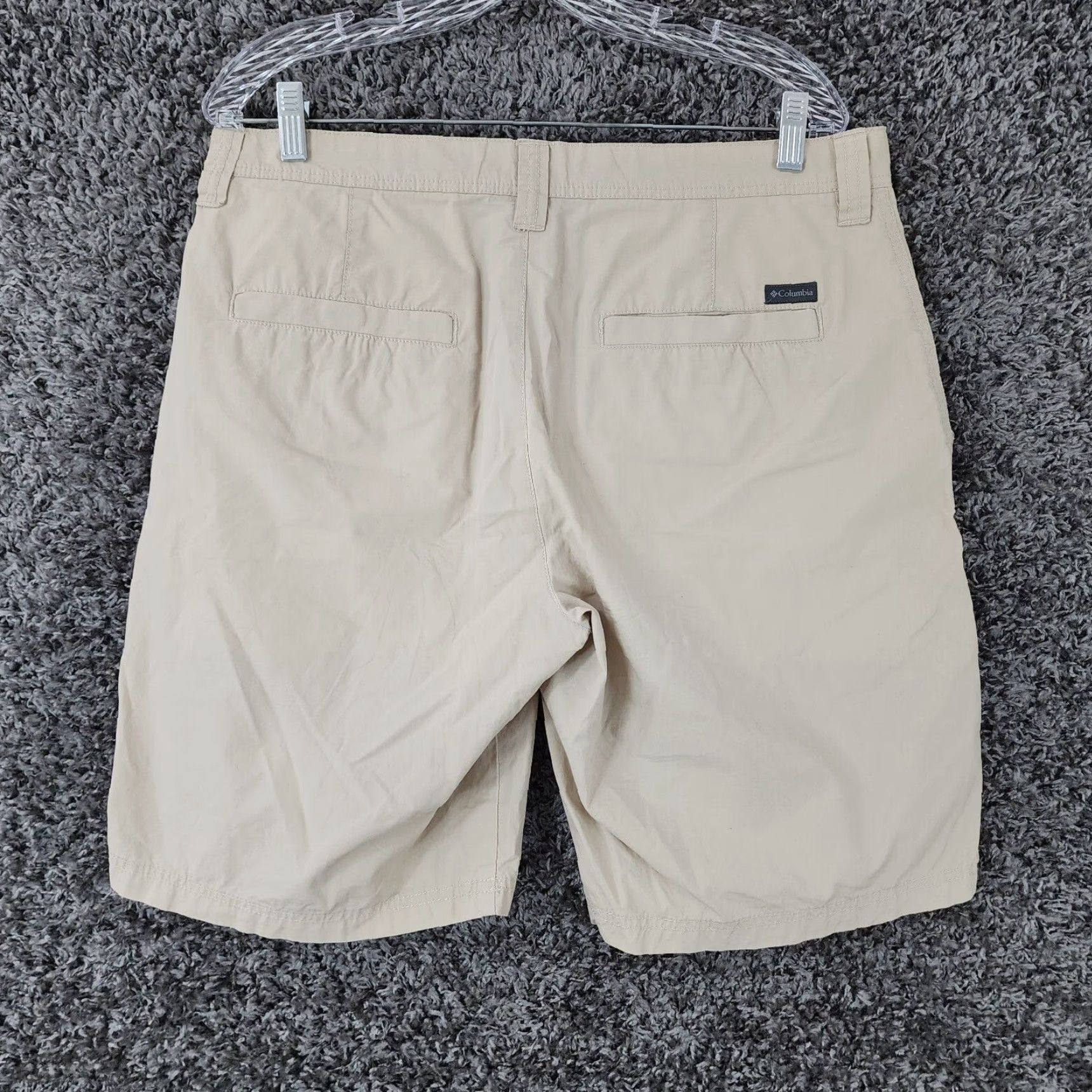 Vintage VINTAGE? (No) - Columbia - Shorts - Men - 34 - Beige - 100% Cotton - Outdoor - Chino - Mens Size US 34 / EU 50 - 4 Thumbnail