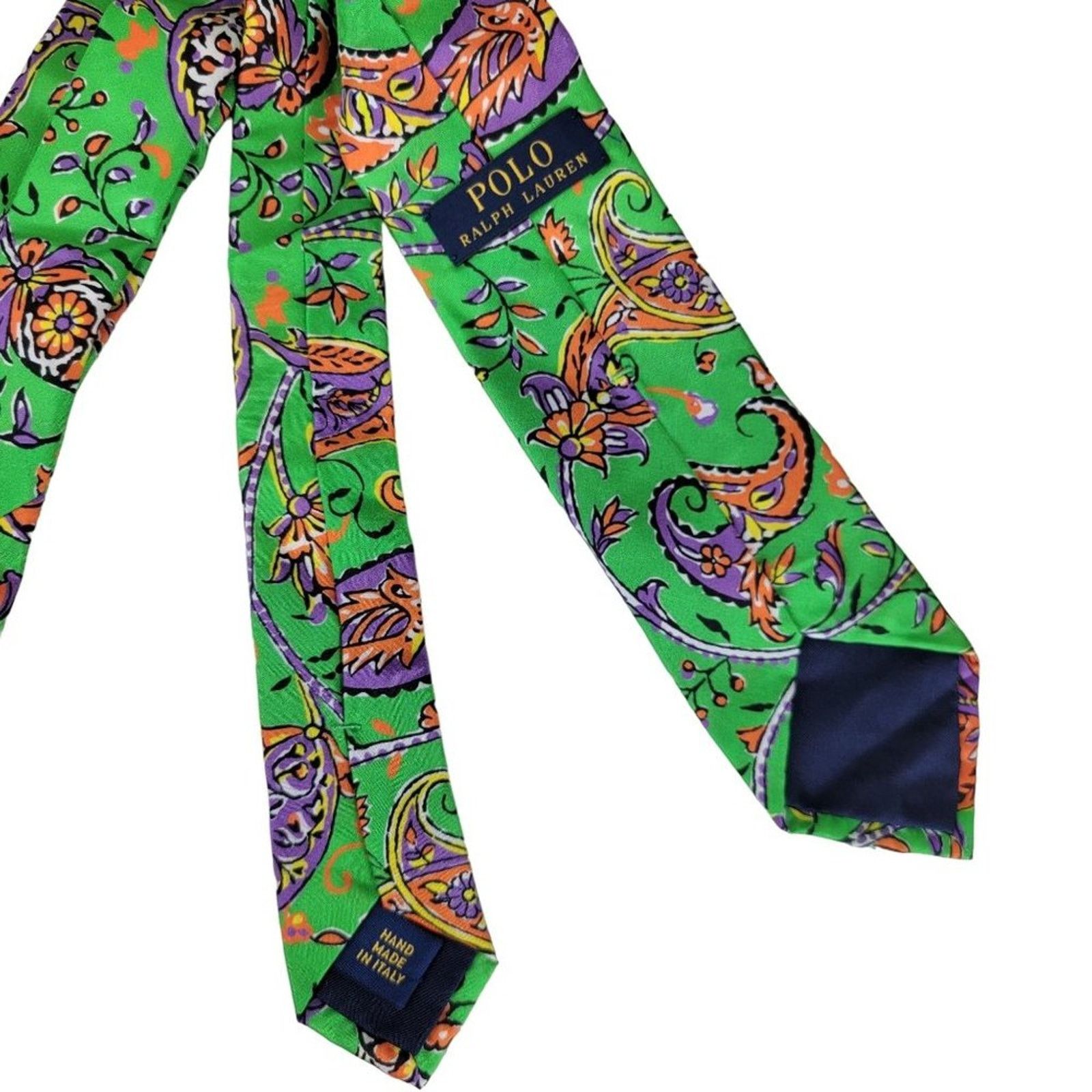Polo Ralph Lauren Polo Ralph Lauren 100% Silk Paisley Neck Tie Size ONE SIZE - 3 Thumbnail