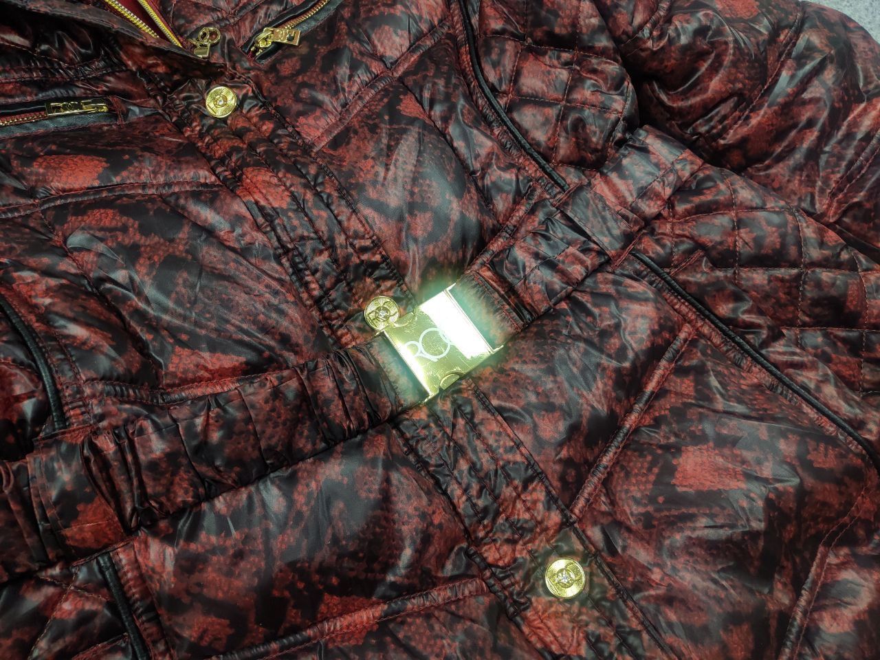 Rocawear Vintage Rocawear Y2K Style red pattern Fur Hoodie Jacket LGB Size L / US 10 / IT 46 - 8 Thumbnail