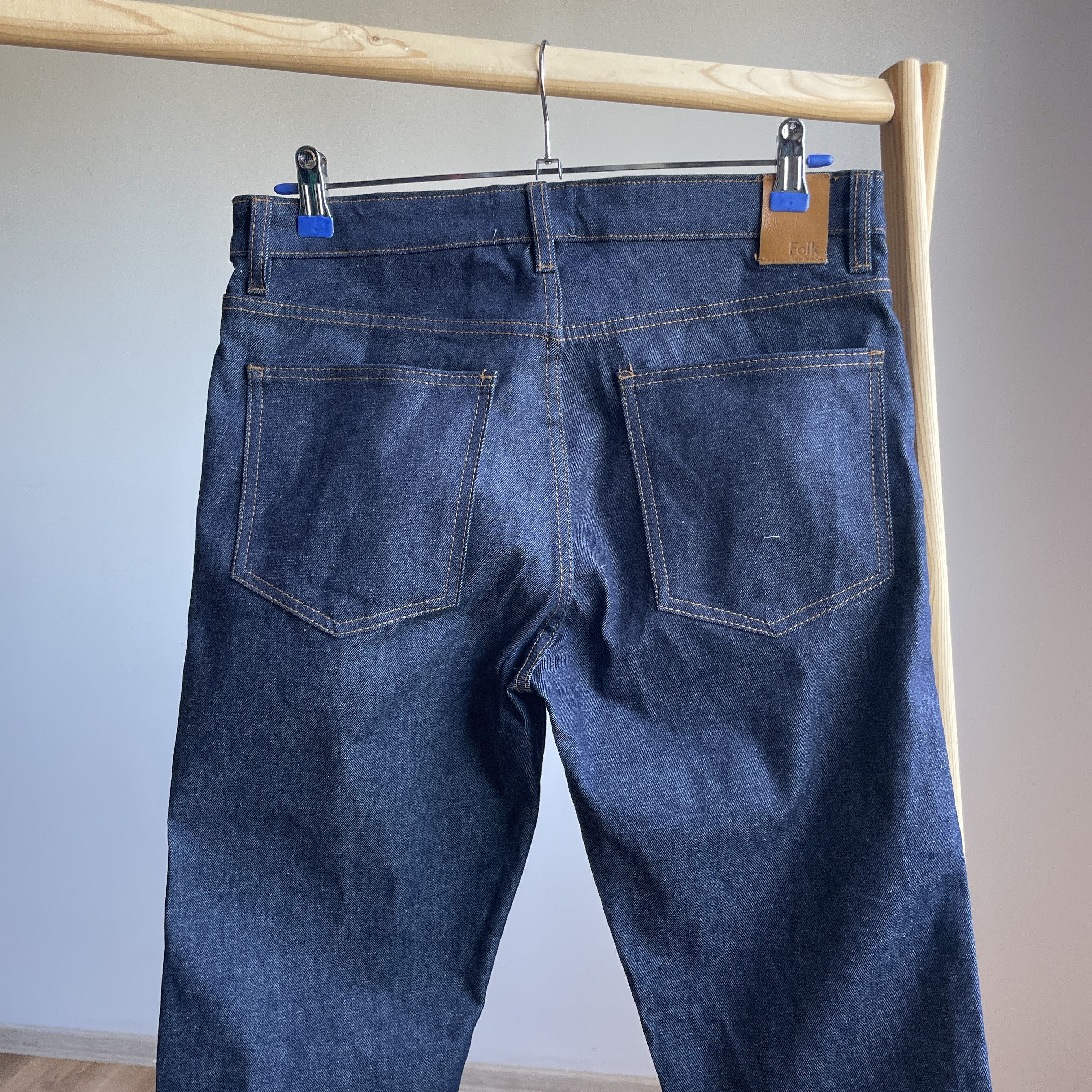Folk Folk Raw Selvedge Slim Denim Size 32 Size US 32 / EU 48 - 4 Thumbnail