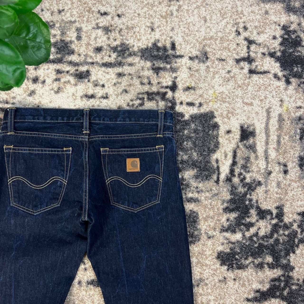 Carhartt Carhartt Vintage Y2K Pocket Logo Dark Blue Denim Jeans Size 27" / US 4 / IT 40 - 3 Thumbnail