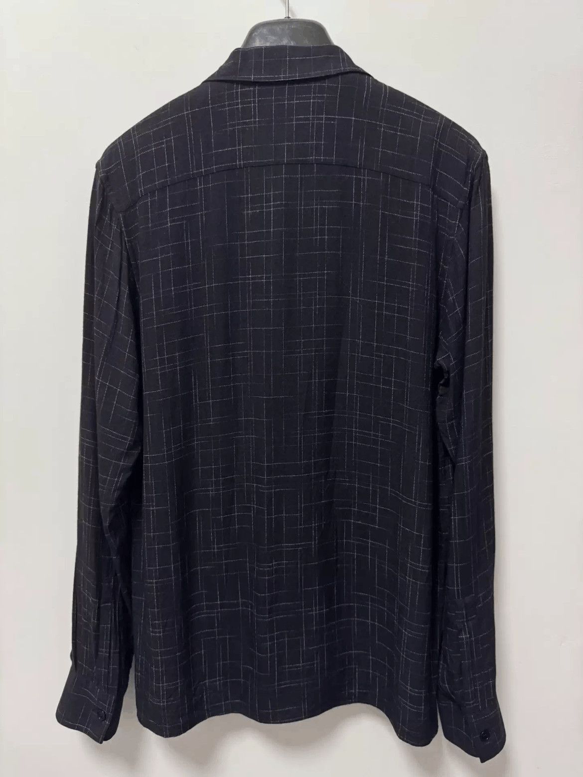 Saint Laurent Paris Sz 39 Saint Laurent Paris by Hedi 14AW Pattern Shirt-2508 Size US M / EU 48-50 / 2 - 2 Thumbnail