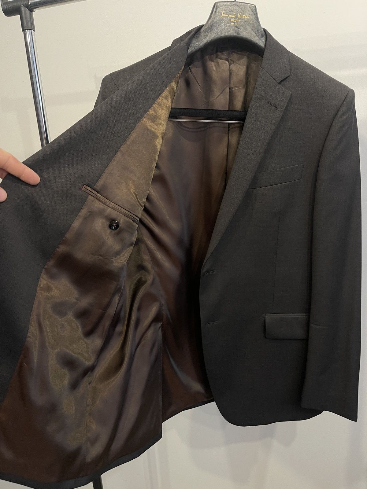 NAVYBOOT Navyboot blazer classic jacket wool mens 40R Brown Size 40R - 6 Thumbnail