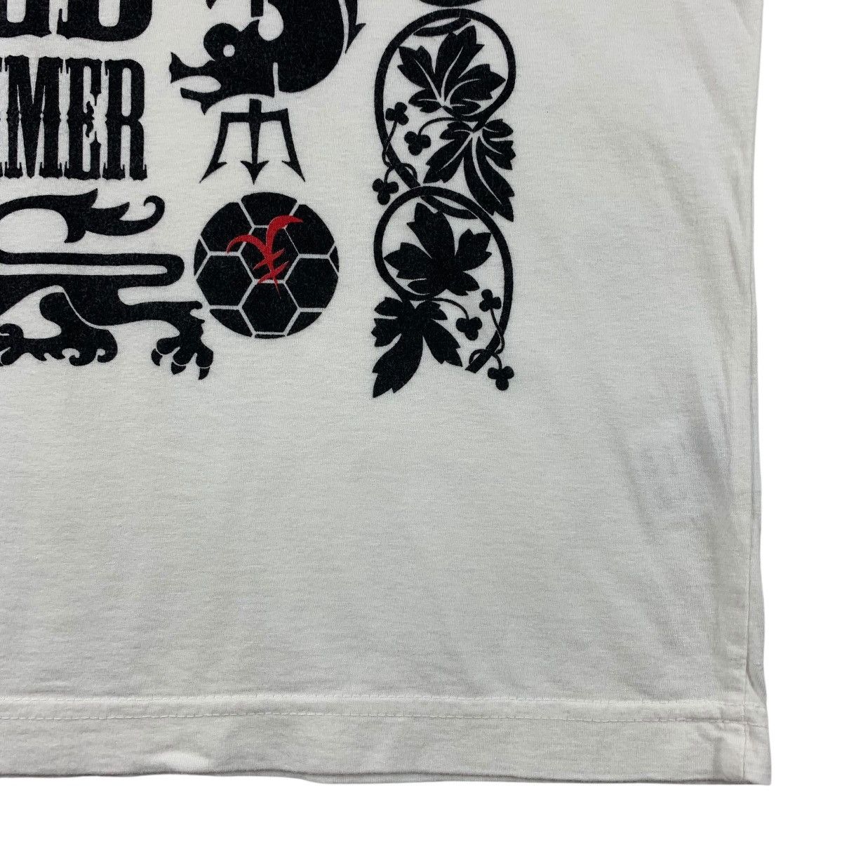 Japanese Brand × Vintage Vintage 00s YEN JEANS red summer 2006 tee Size US M / EU 48-50 / 2 - 8 Thumbnail
