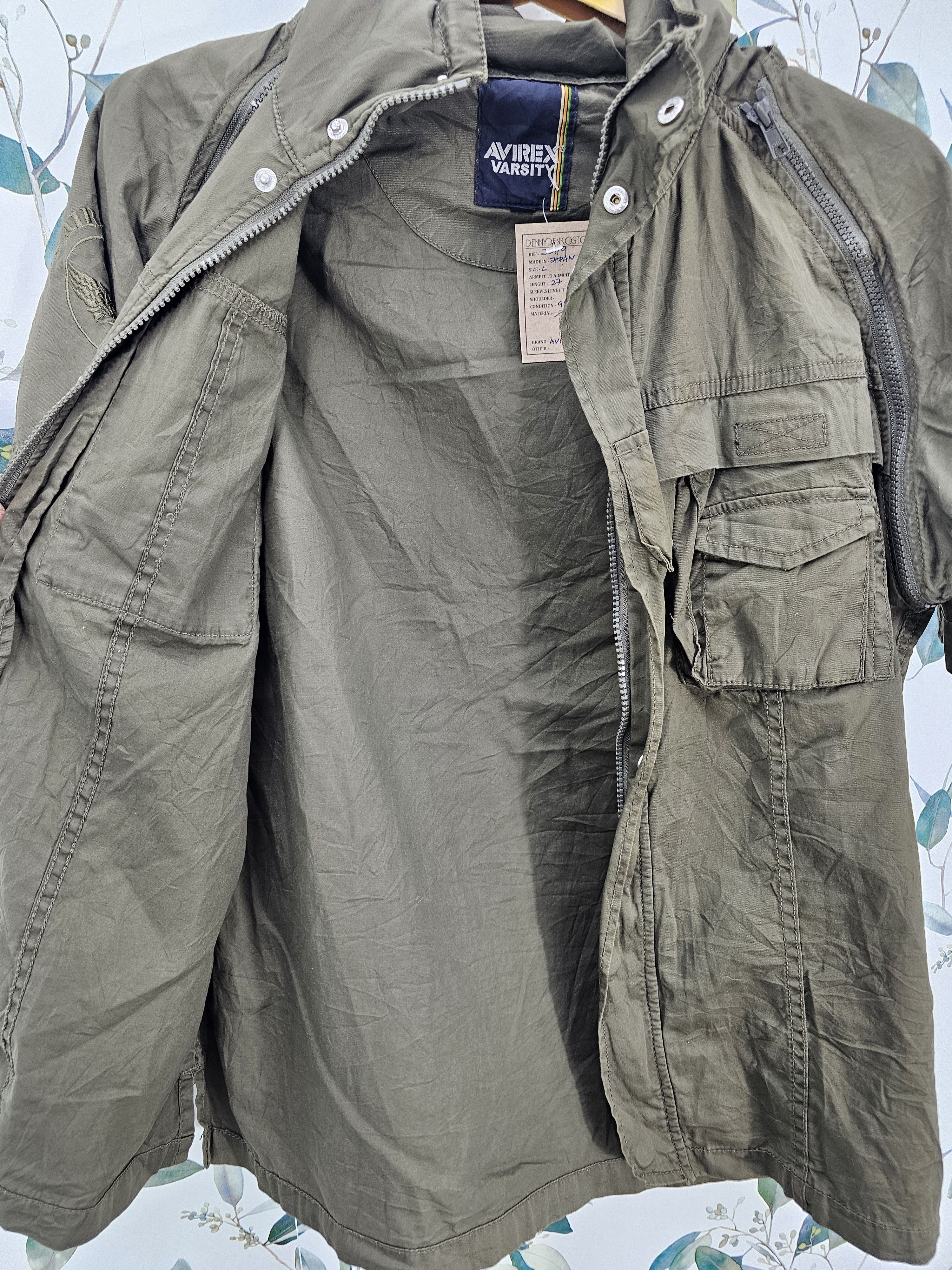 Avirex Avirex Varsity Military Army Jacket Short Sleeves J0119 Size US L / EU 52-54 / 3 - 6 Thumbnail