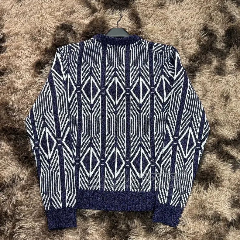 Dior Dior Purple diamond full print knit sweater Size XL / US 12-14 / IT 48-50 - 2 Thumbnail