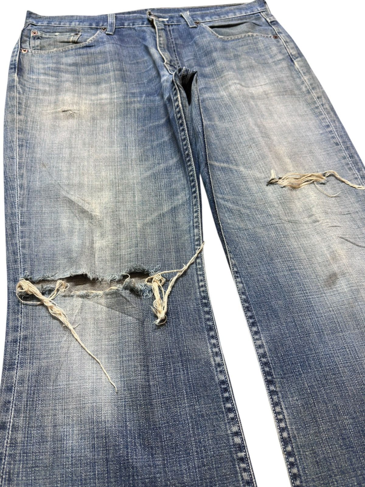 Levi's Vintage Clothing Vintage Levi’s 517-03 Flare Bootcut Distressed Denim Size US 35 - 3 Thumbnail