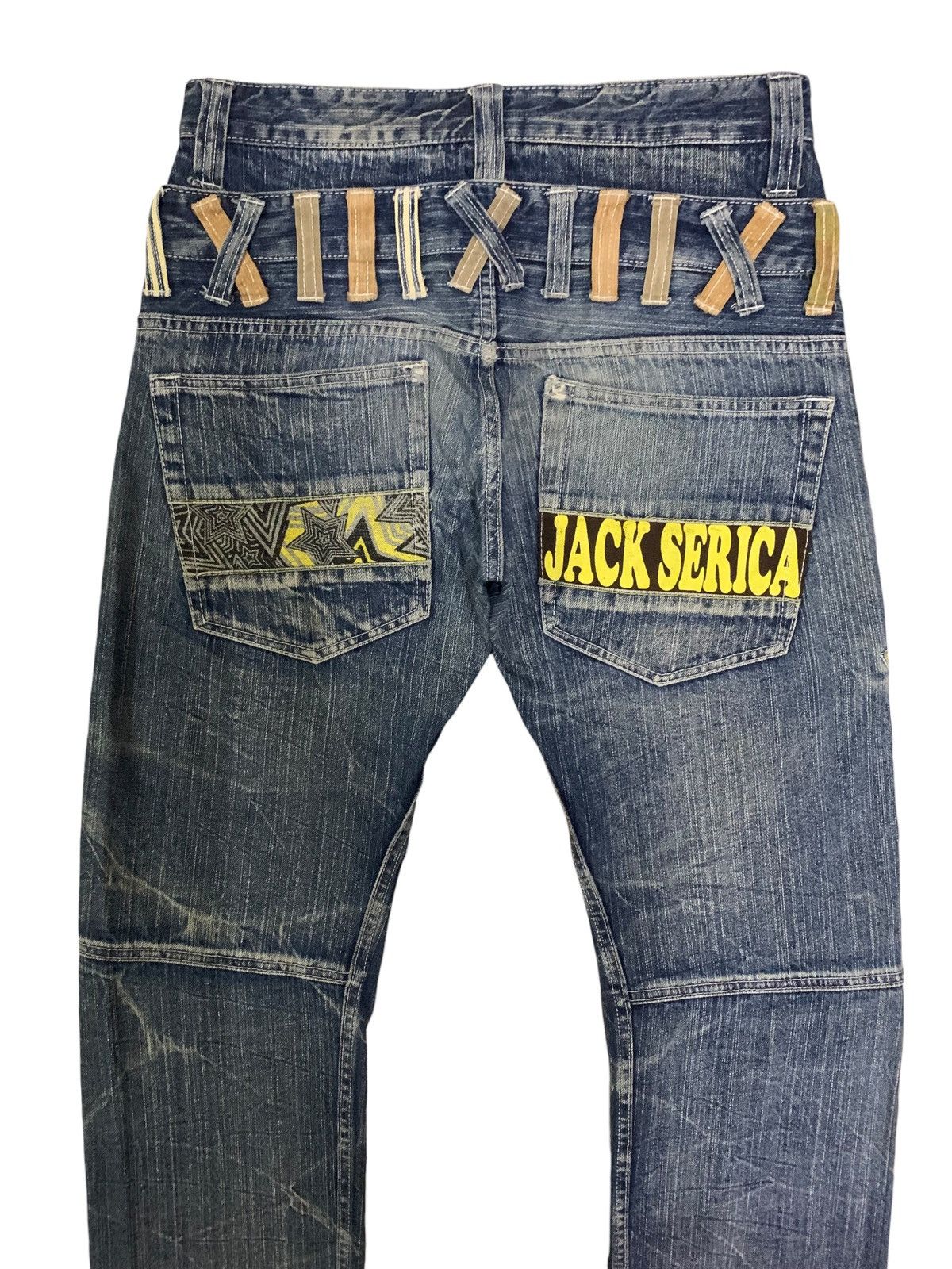 If Six Was Nine × Japanese Brand × Le Grande Bleu (L.G.B.) Vintage Japanese Jack Serika Double Waist Punk Jeans Size US 30 / EU 46 - 10 Thumbnail