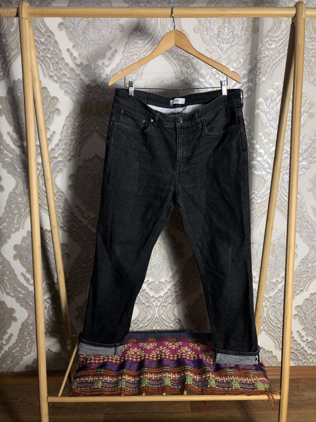 Japanese Brand VERY RARE SPOKE SELVEDGE DENIM JEANS JAPAN STYLE DESIGNER Size US 33 - 1 Thumbnail