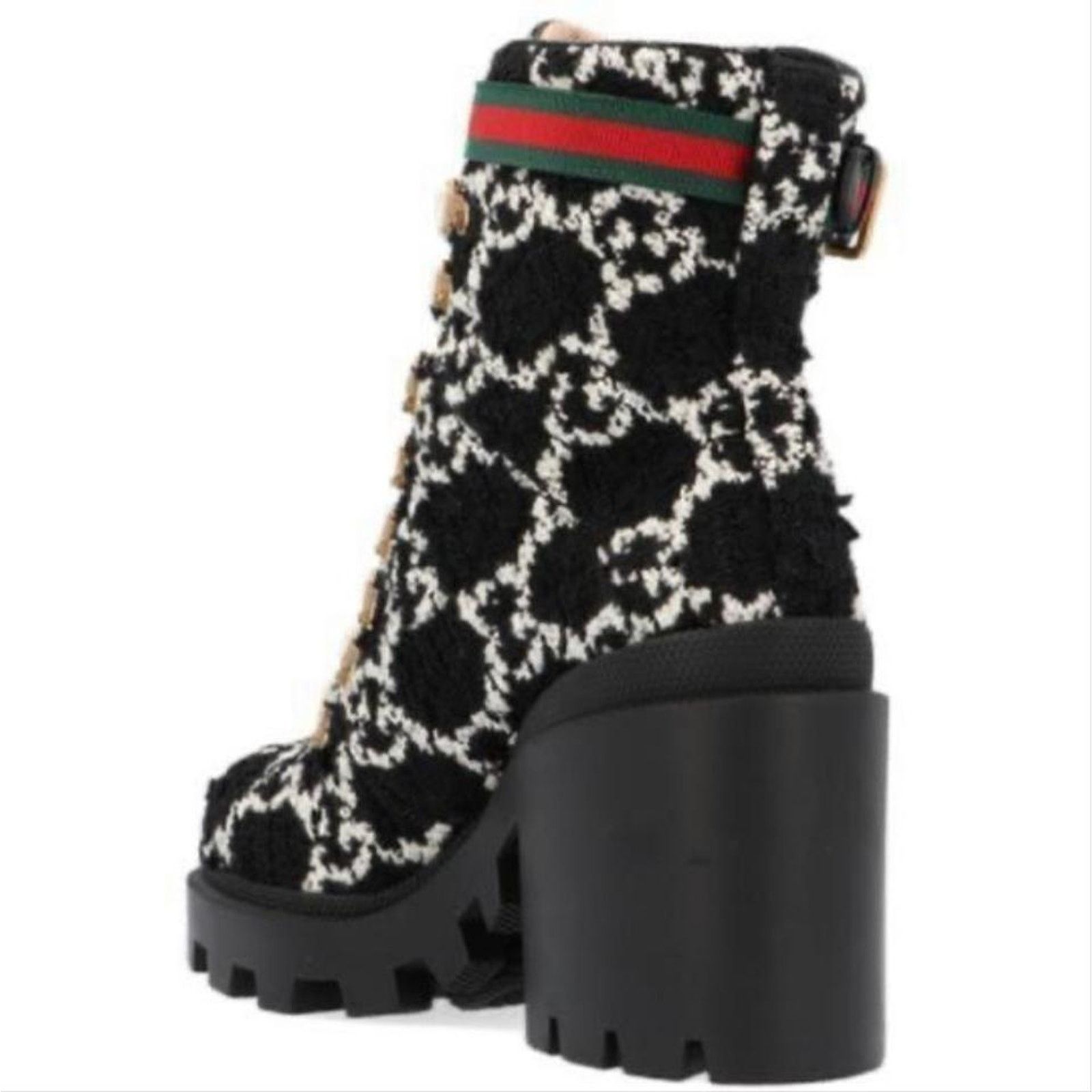 Gucci Trip GG logo wool ankle boots Size US 5.5 / IT 35.5 - 2 Thumbnail