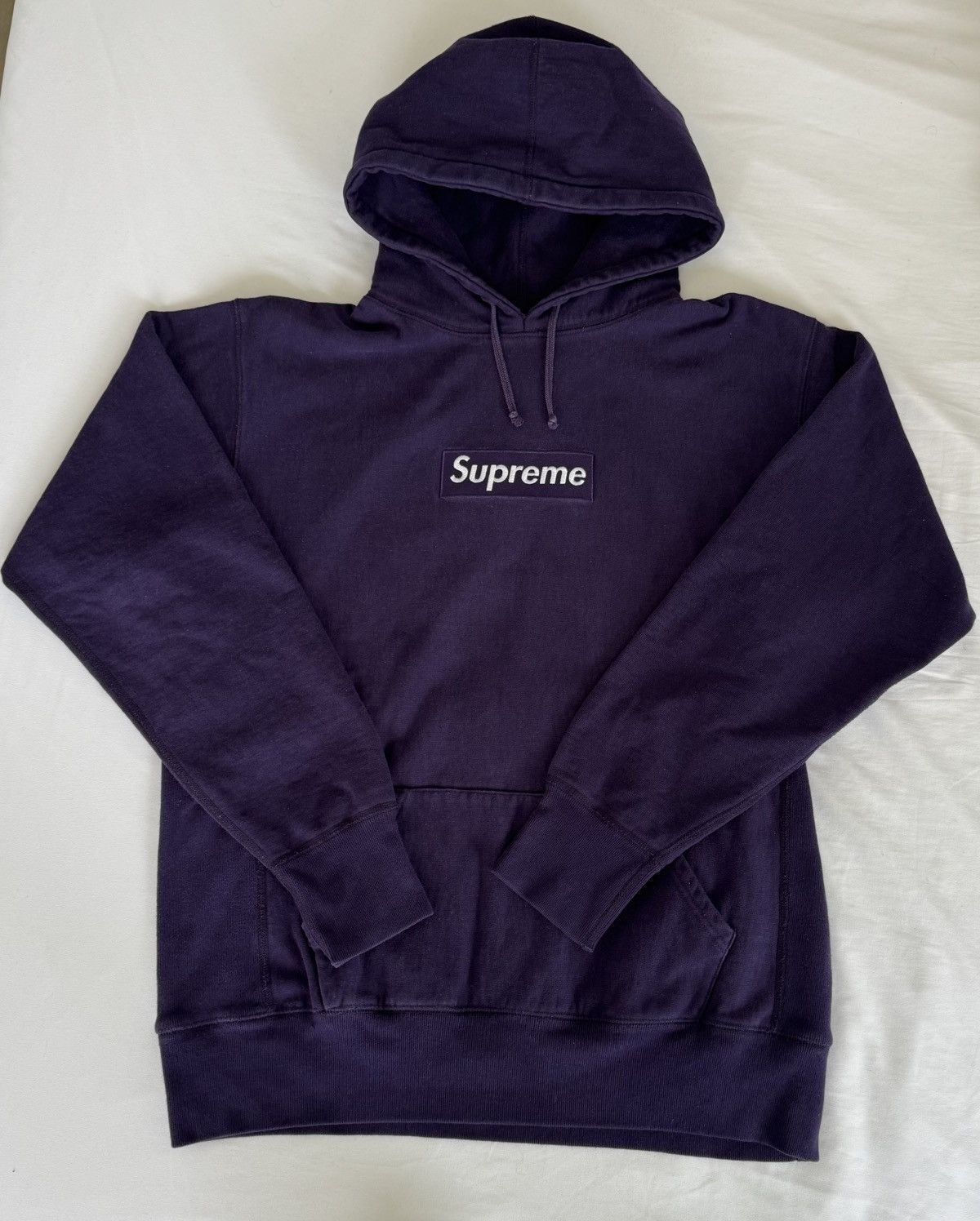 Supreme Supreme Purple Box Logo Hoodie 2002 Size US L / EU 52-54 / 3 - 2 Thumbnail