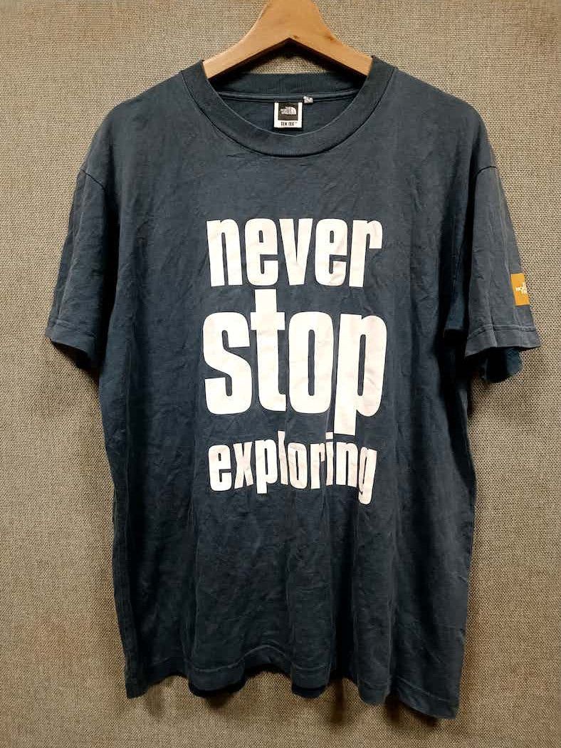 The North Face vintage t shirt the north face never stop exploring Size US L / EU 52-54 / 3 - 1 Thumbnail