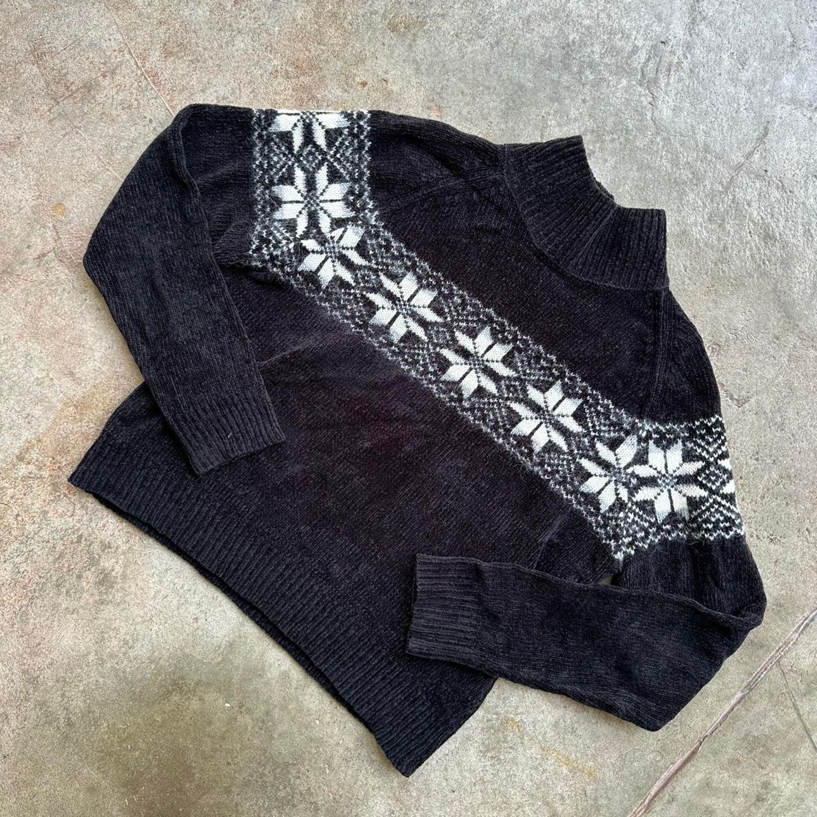 Other Black and white vintage sweater knitwear Size M / US 6-8 / IT 42-44 - 2 Thumbnail